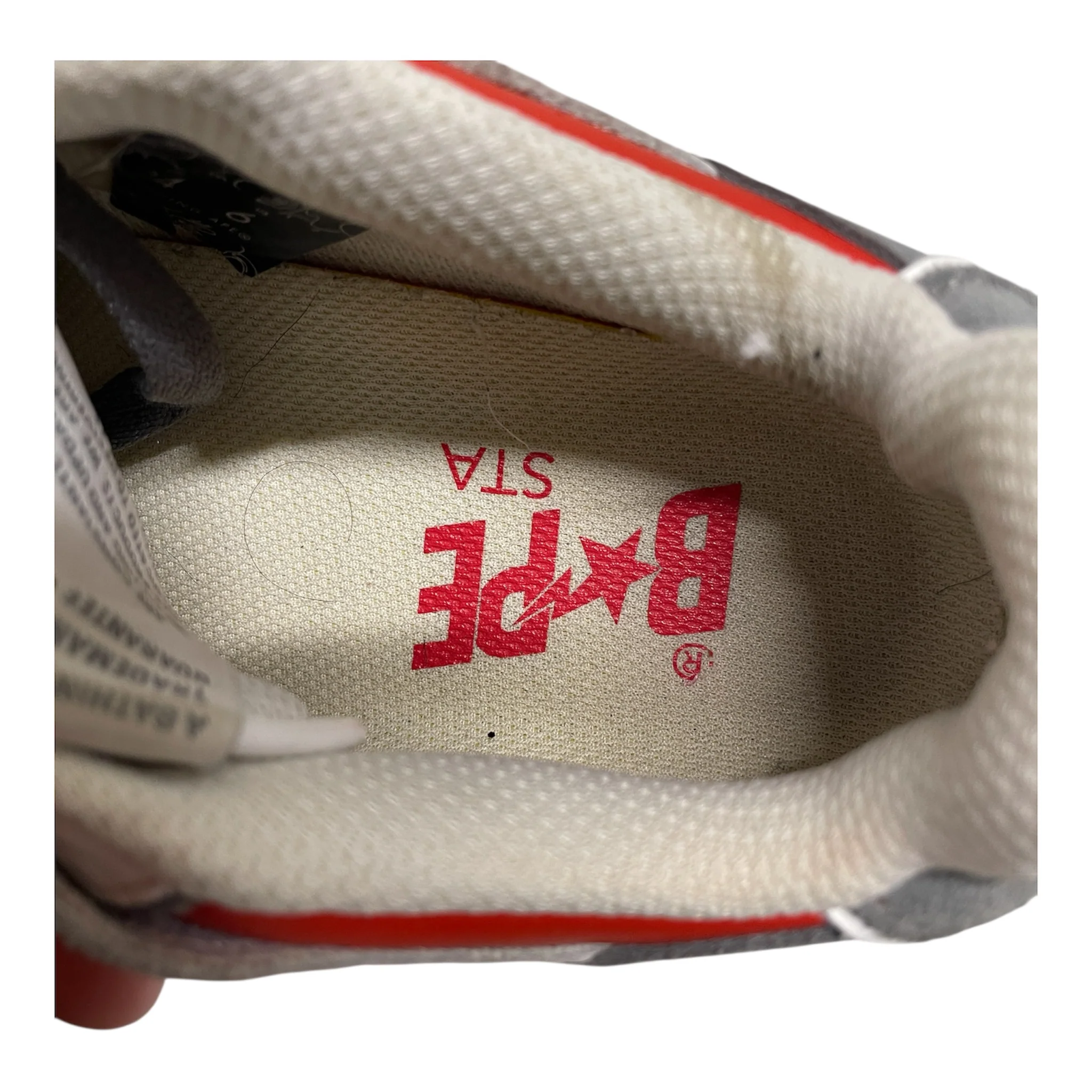 BAPE STA!/Low-Sneakers/US 6/Cotton/ORN/GREY STAR