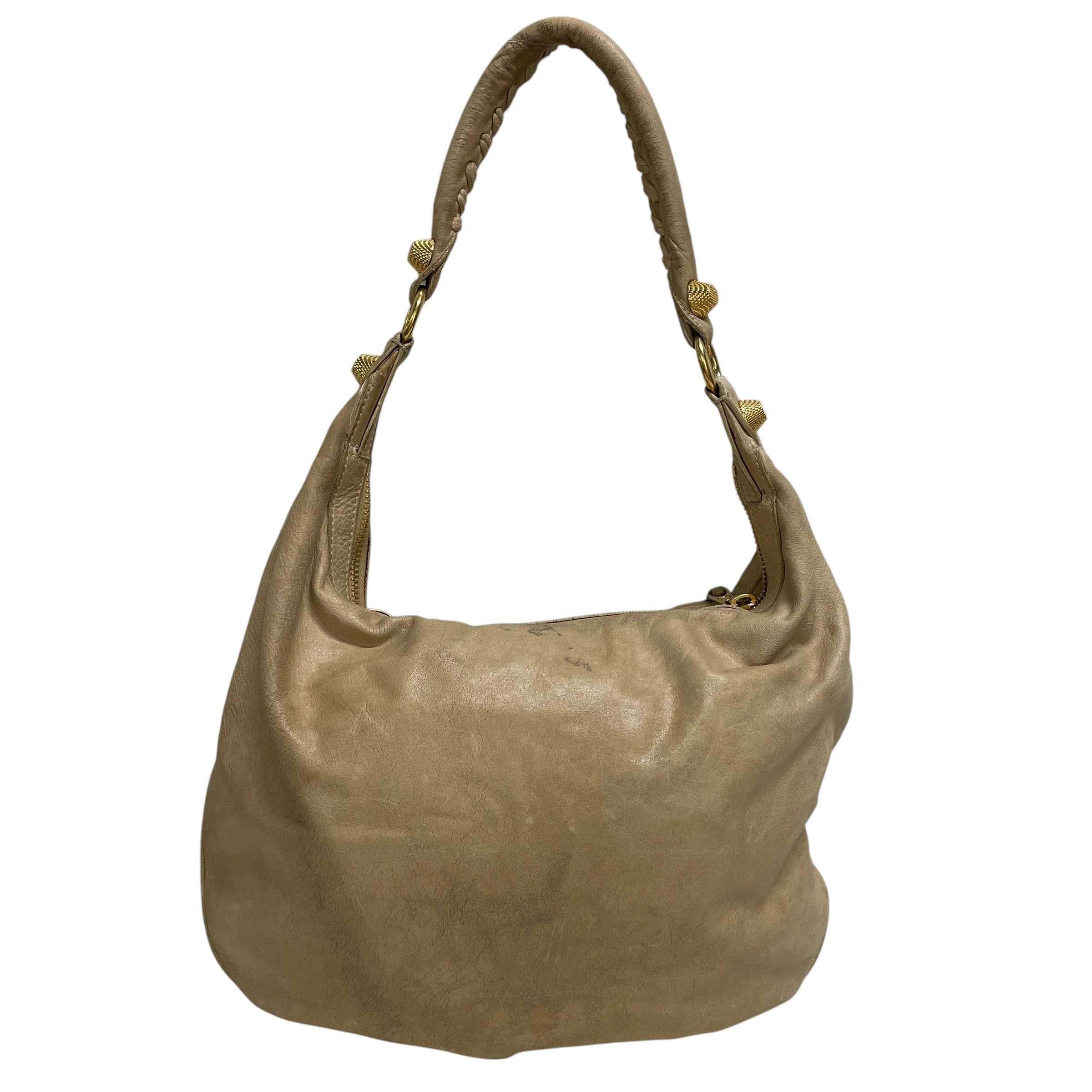 BALENCIAGA/Hand Bag/Lambskin/GLD/HOBO BAG
