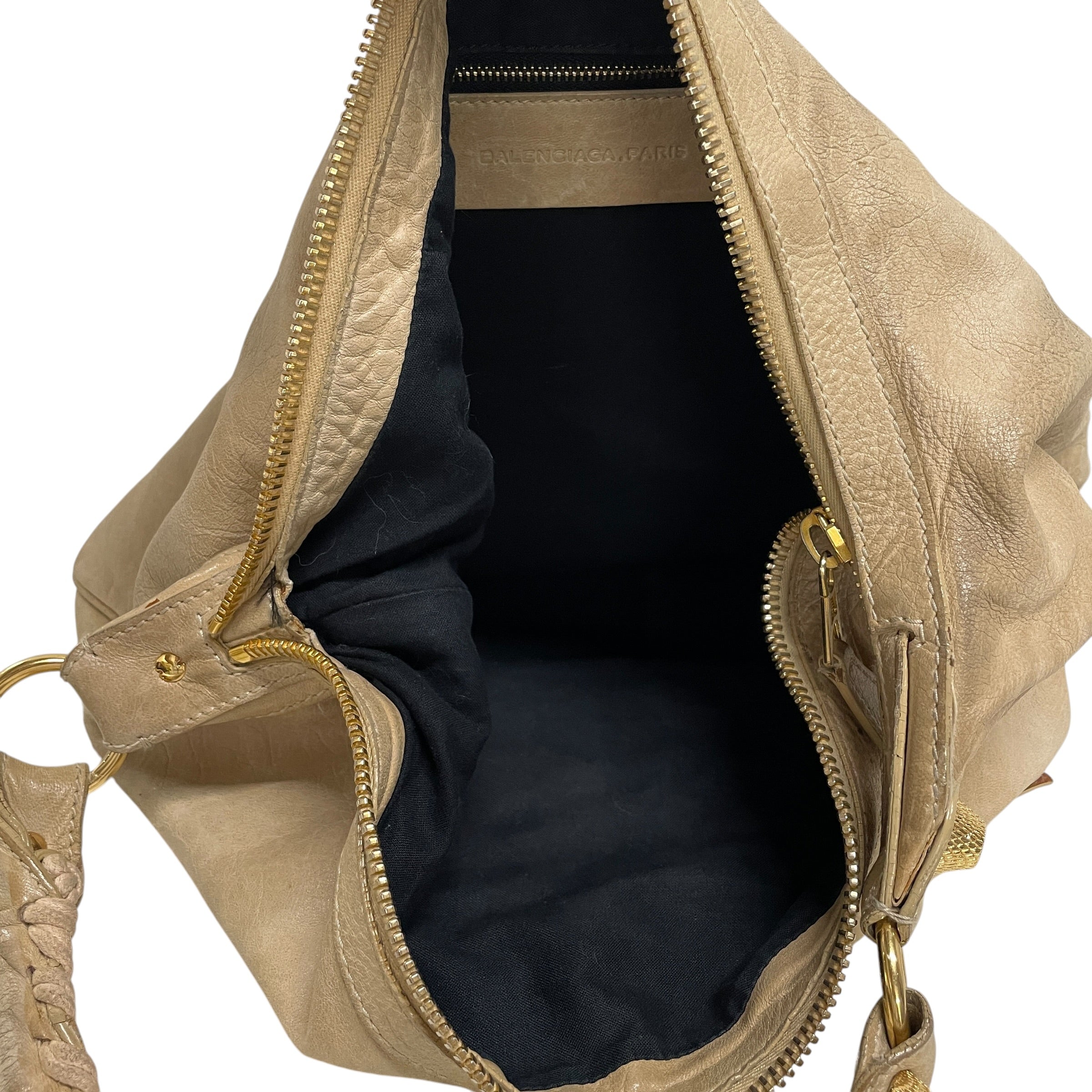 BALENCIAGA/Hand Bag/Lambskin/GLD/HOBO BAG
