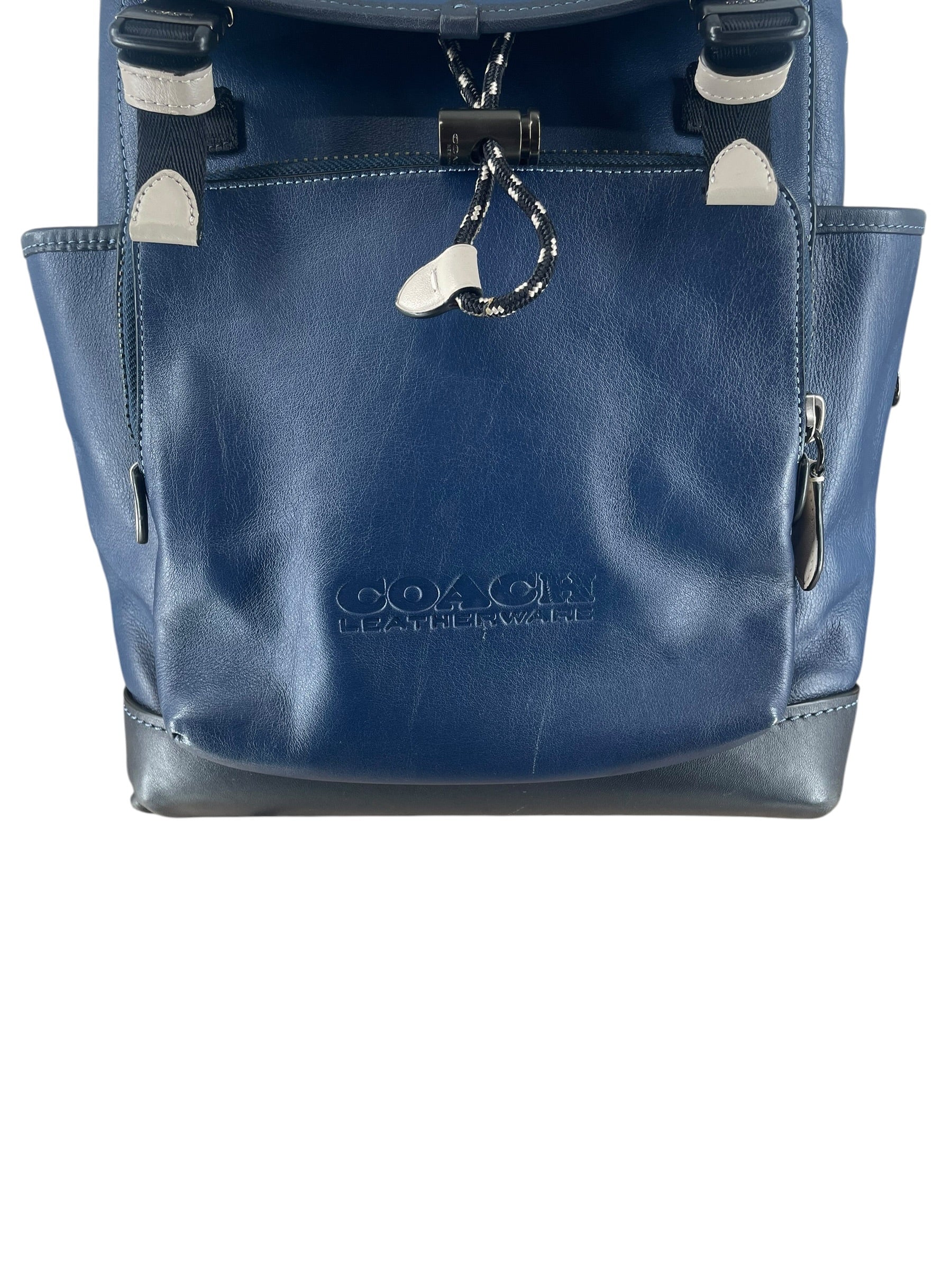 COACH/Backpack/Leather/NVY/NAVY LEAGUE FLAP  BACKPACK