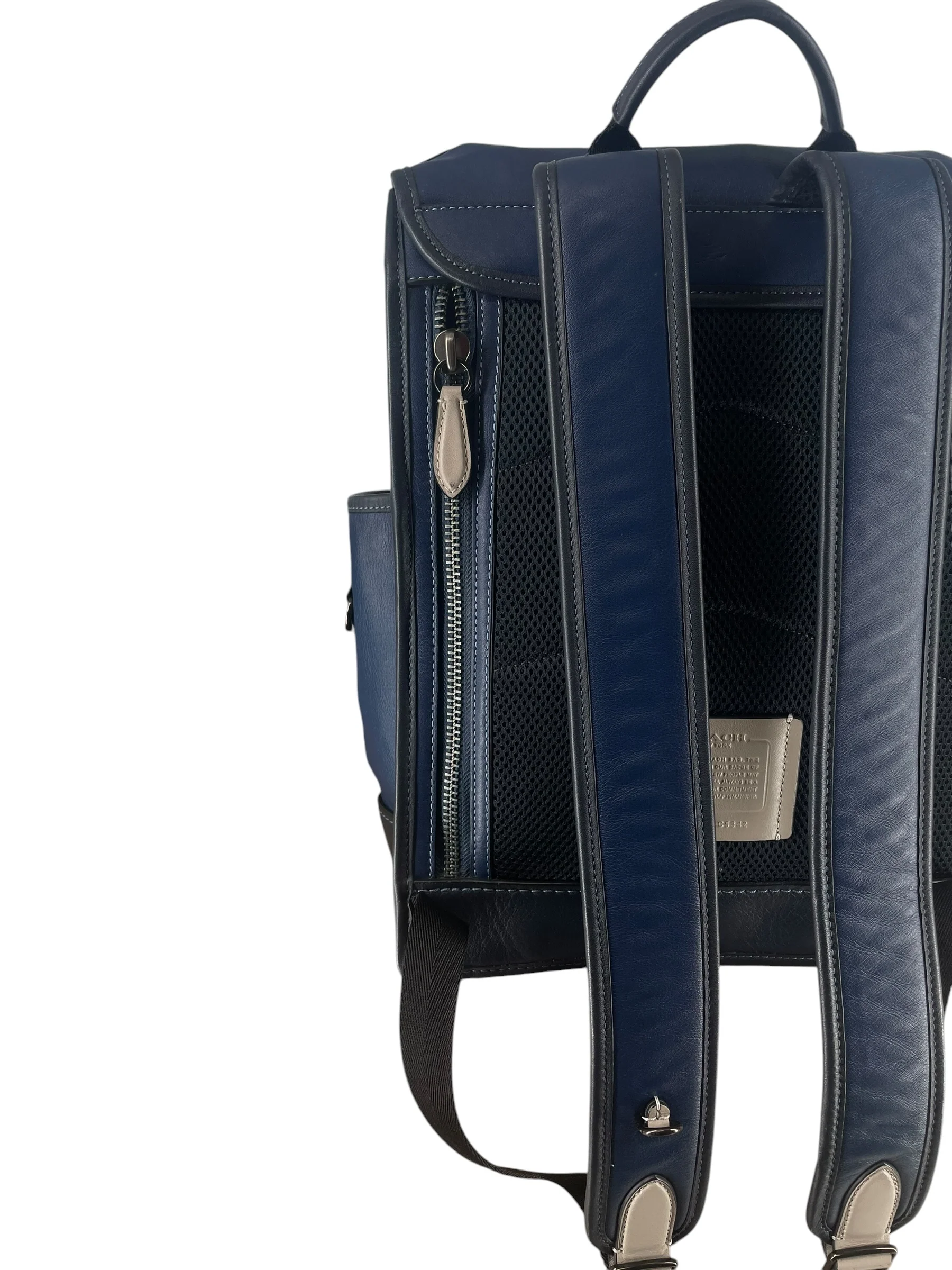 COACH/Backpack/Leather/NVY/NAVY LEAGUE FLAP  BACKPACK