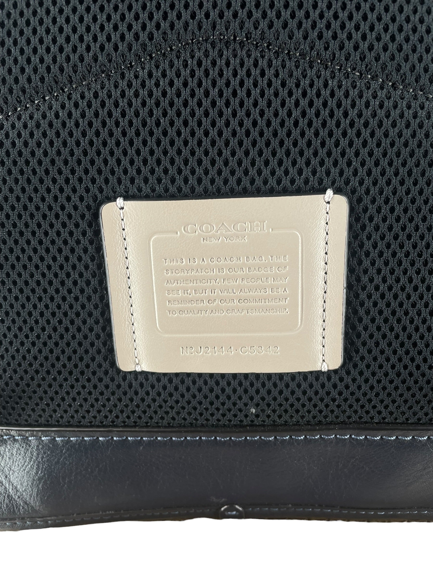 COACH/Backpack/Leather/NVY/NAVY LEAGUE FLAP  BACKPACK