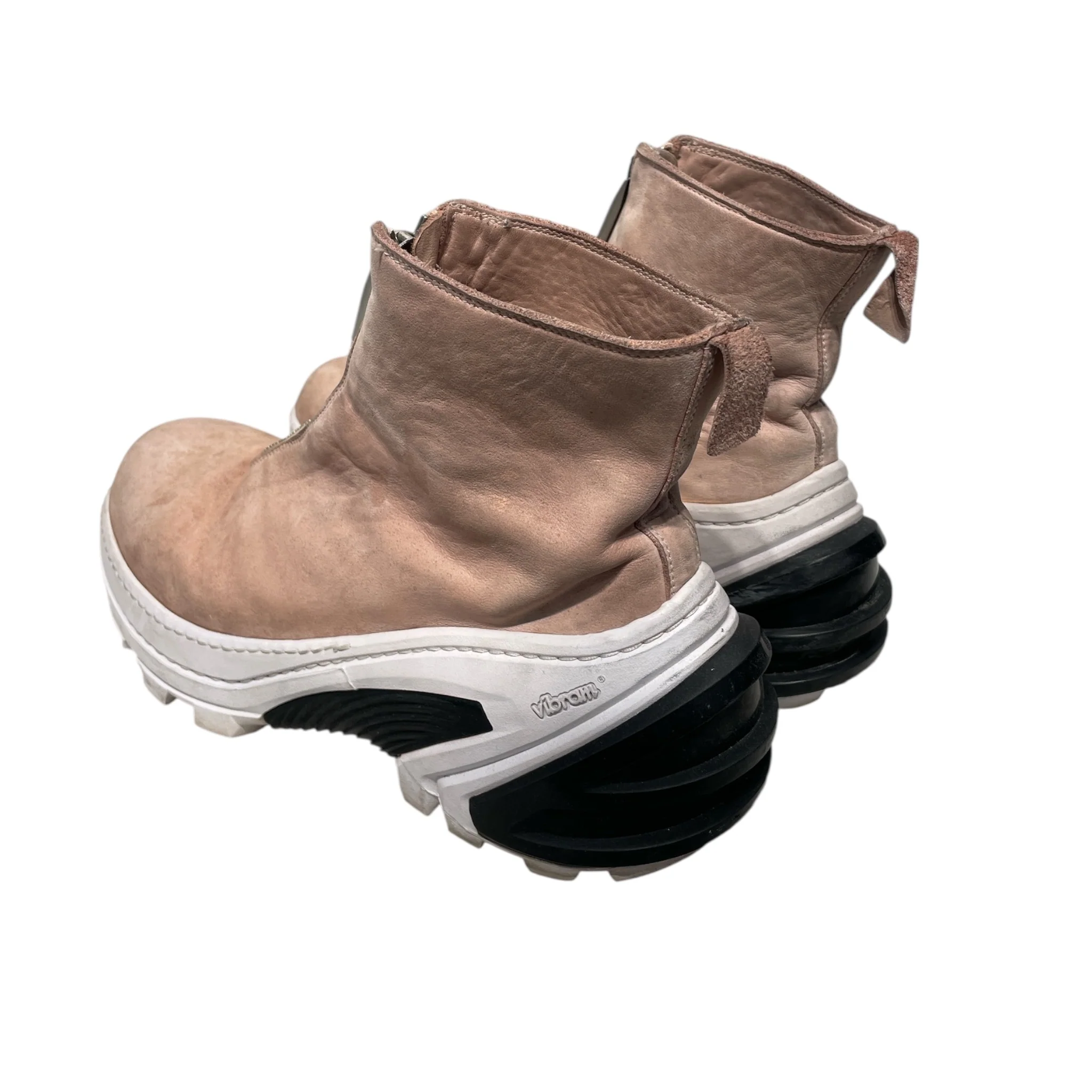 1017 ALYX 9SM(ALYX)/Hi-Sneakers/EU 42/Leather/BEG/Vibram Sole Front Zipper