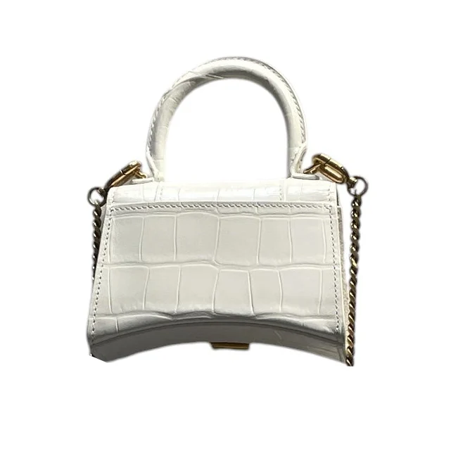 BALENCIAGA/Pouch/Leather/WHT/