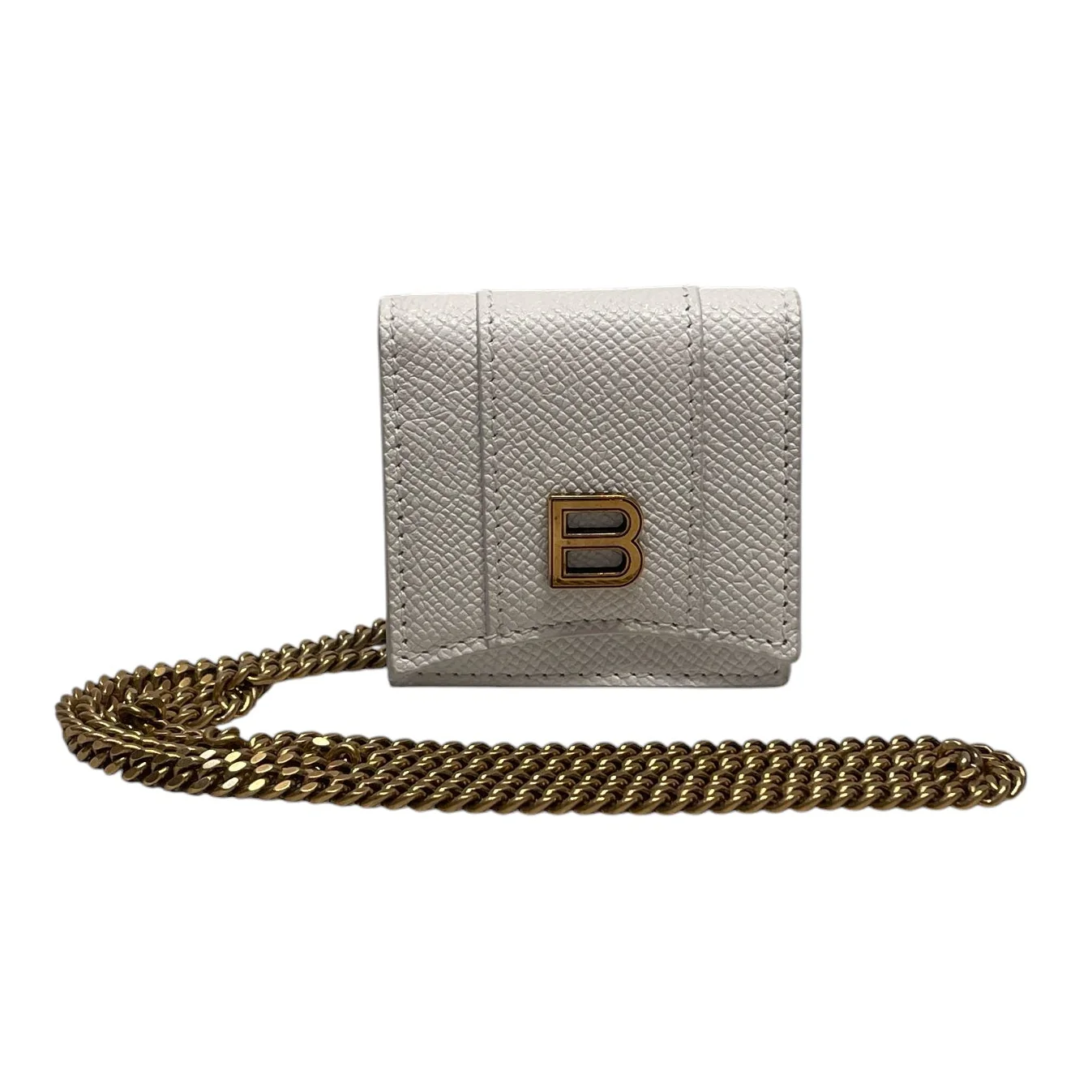 BALENCIAGA/Pouch/Leather/WHT/
