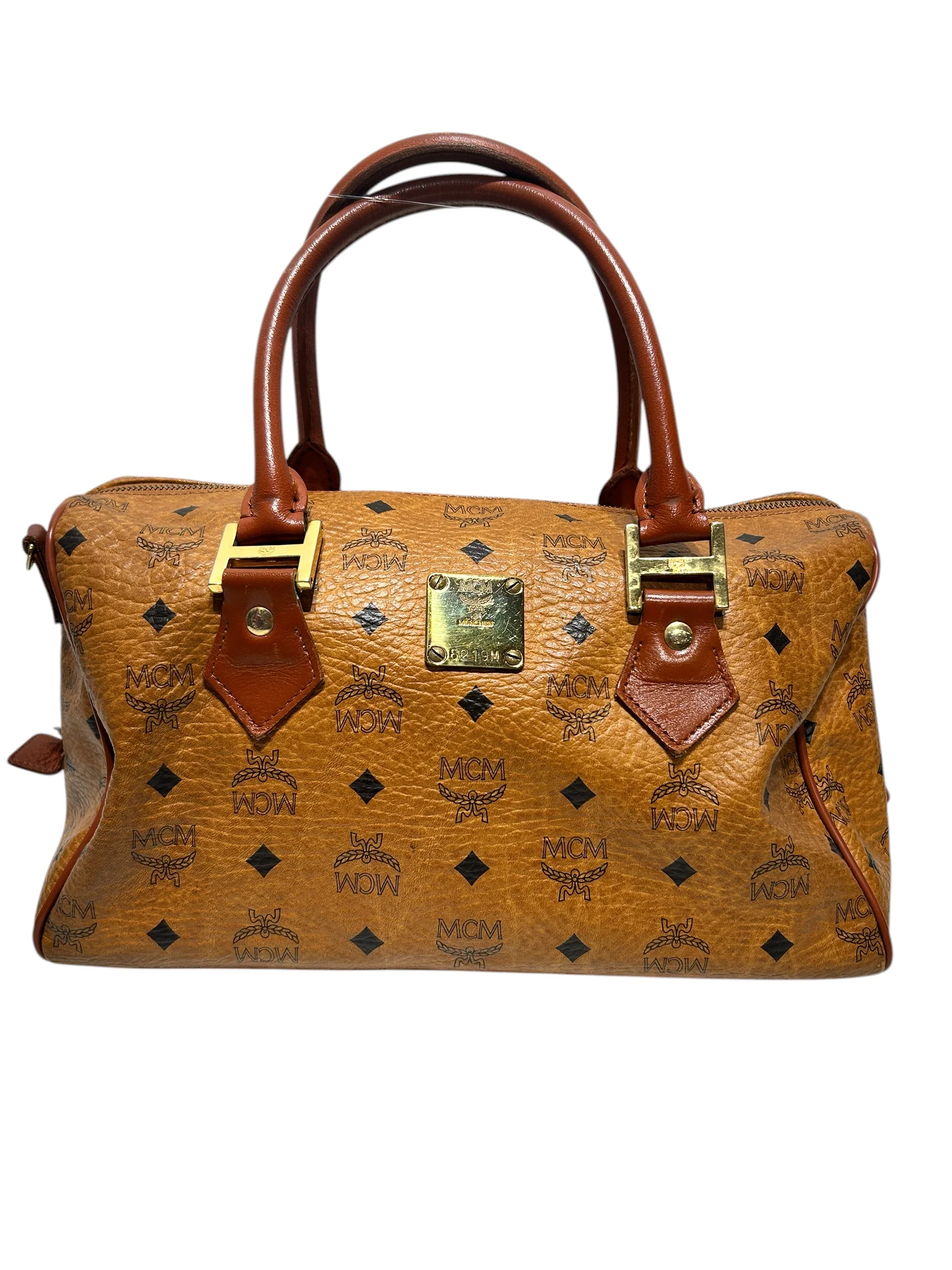 MCM/Hand Bag/Leather/BRW/
