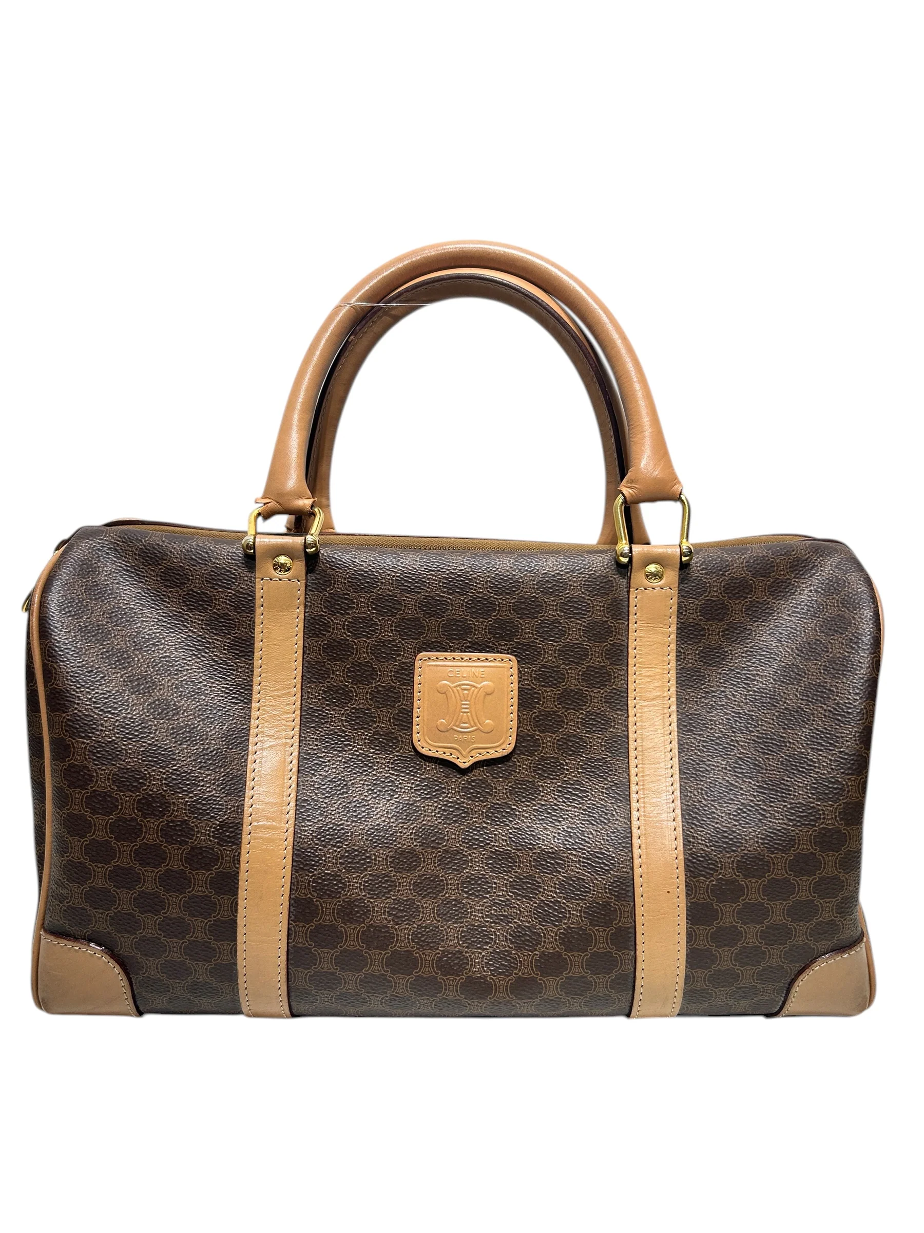 CELINE/Hand Bag/Leather/BRW/macadam boston