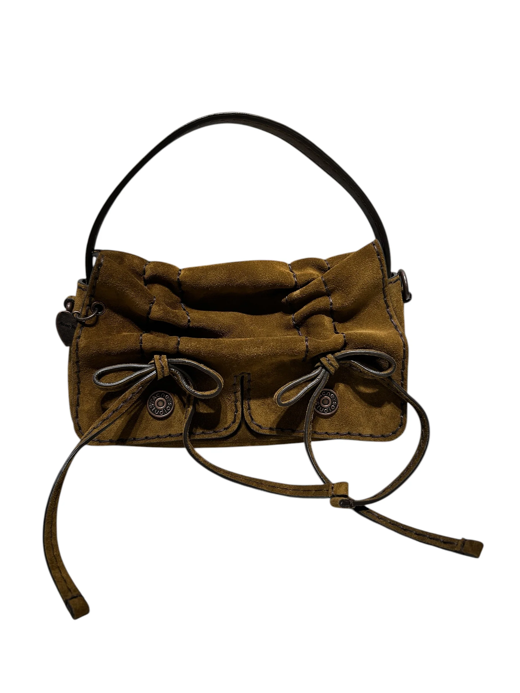 Acne Studios/Hand Bag/Suede/CML/MICRO MULTIPOCKET SUEDE BAG