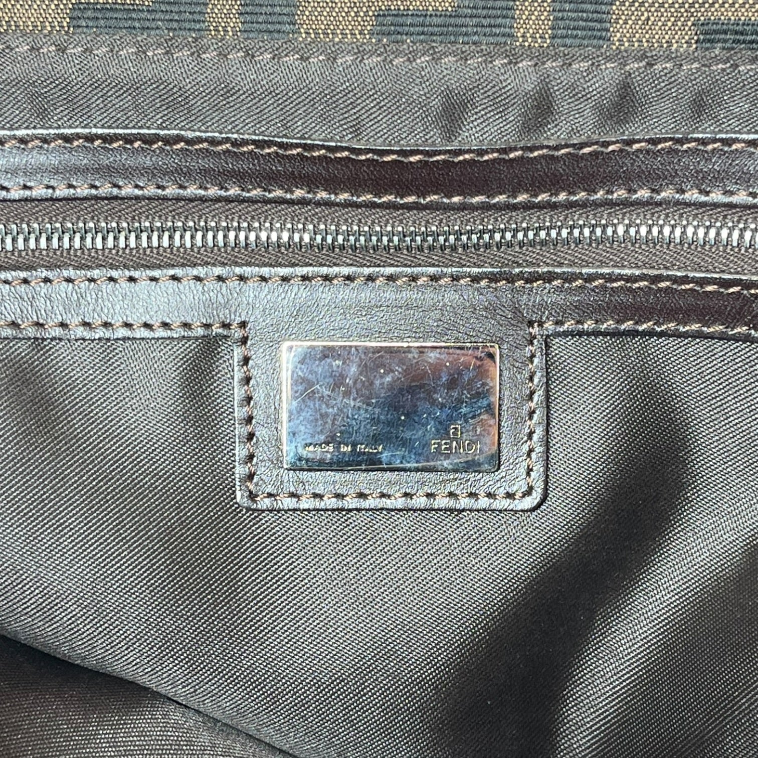 FENDI/Bag/Monogram/Cotton/BRW/ZUCCHINO MAMA BAGUETTE