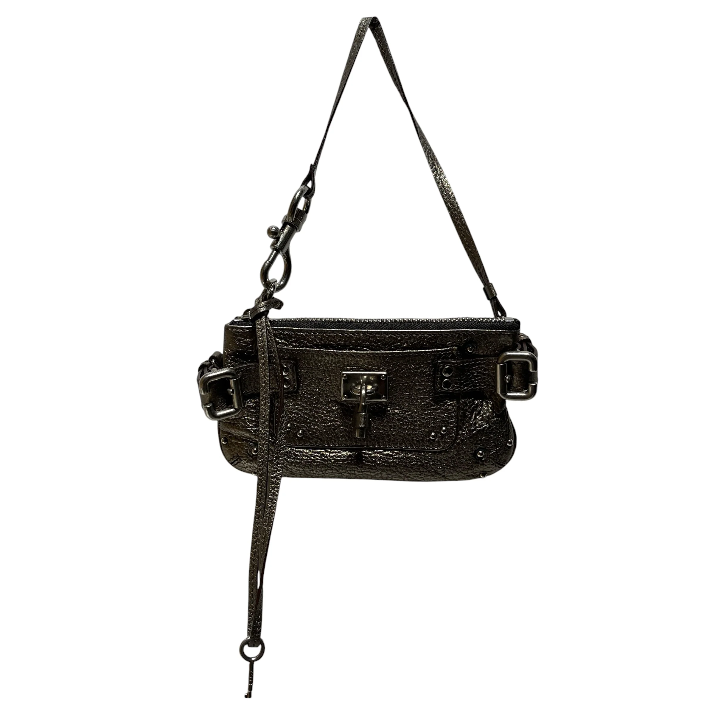 Chloe/Hand Bag/Leather/SLV/MINI PADDINGTON
