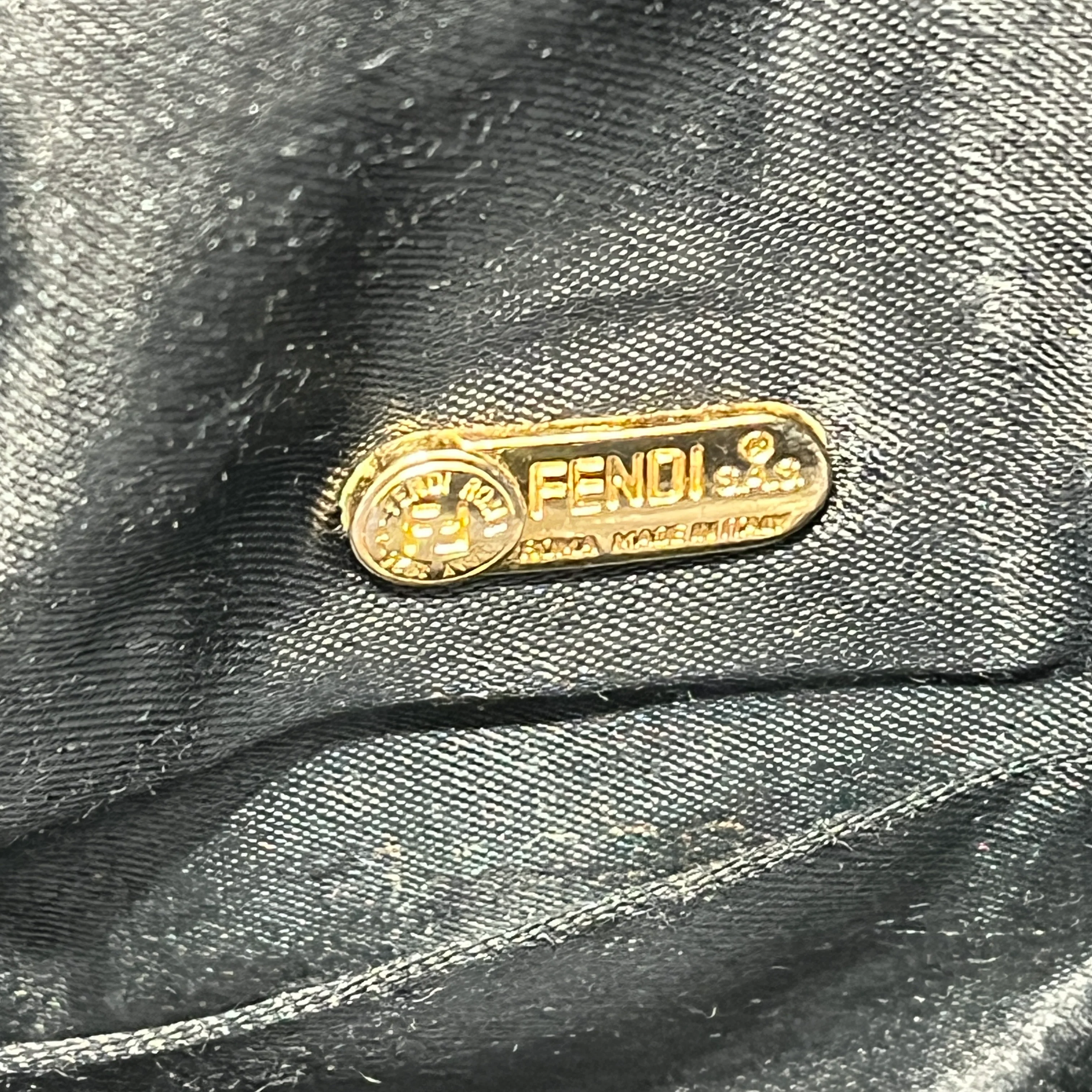 FENDI/Hand Bag/Monogram/Nylon/BRW/sling bag