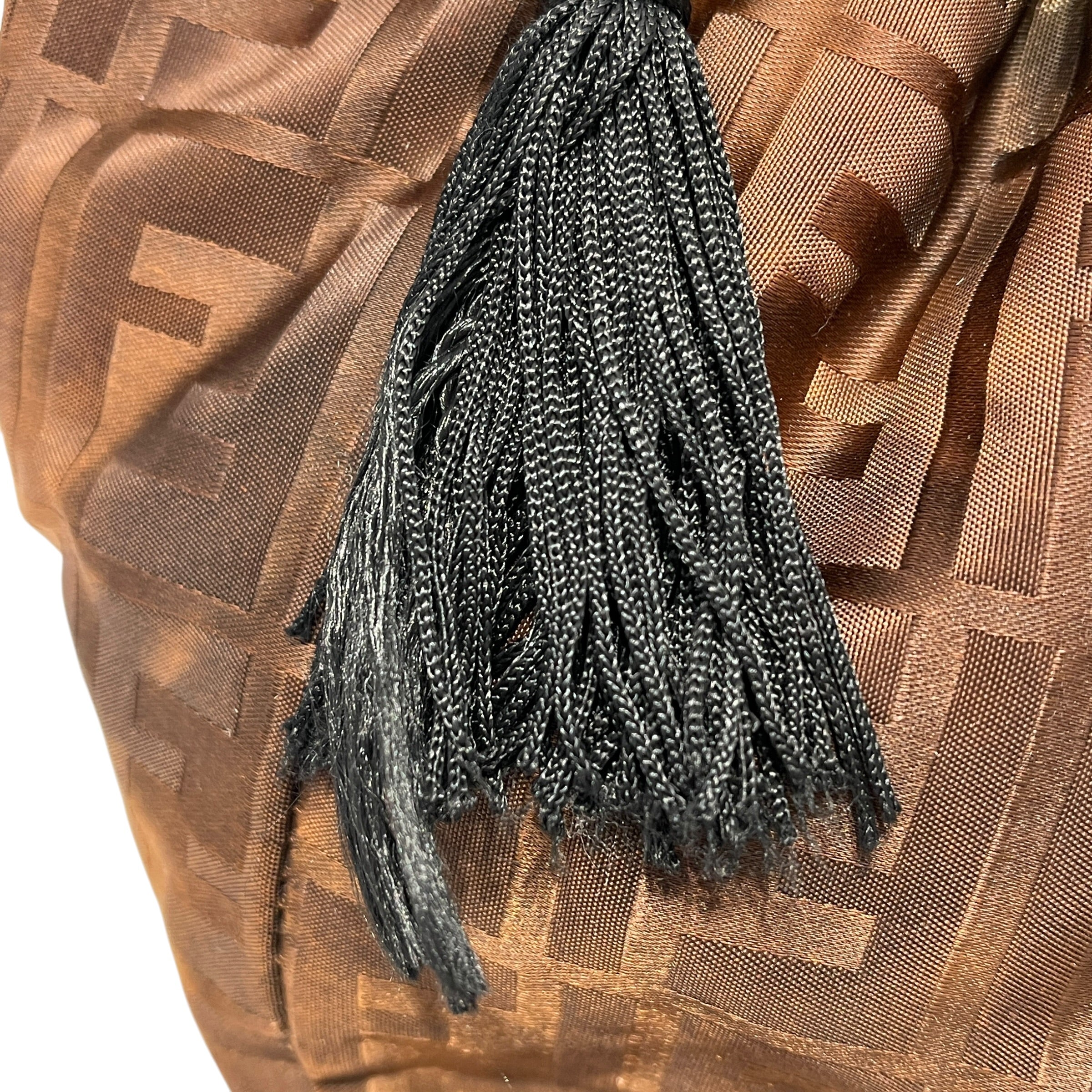 FENDI/Hand Bag/Monogram/Nylon/BRW/sling bag