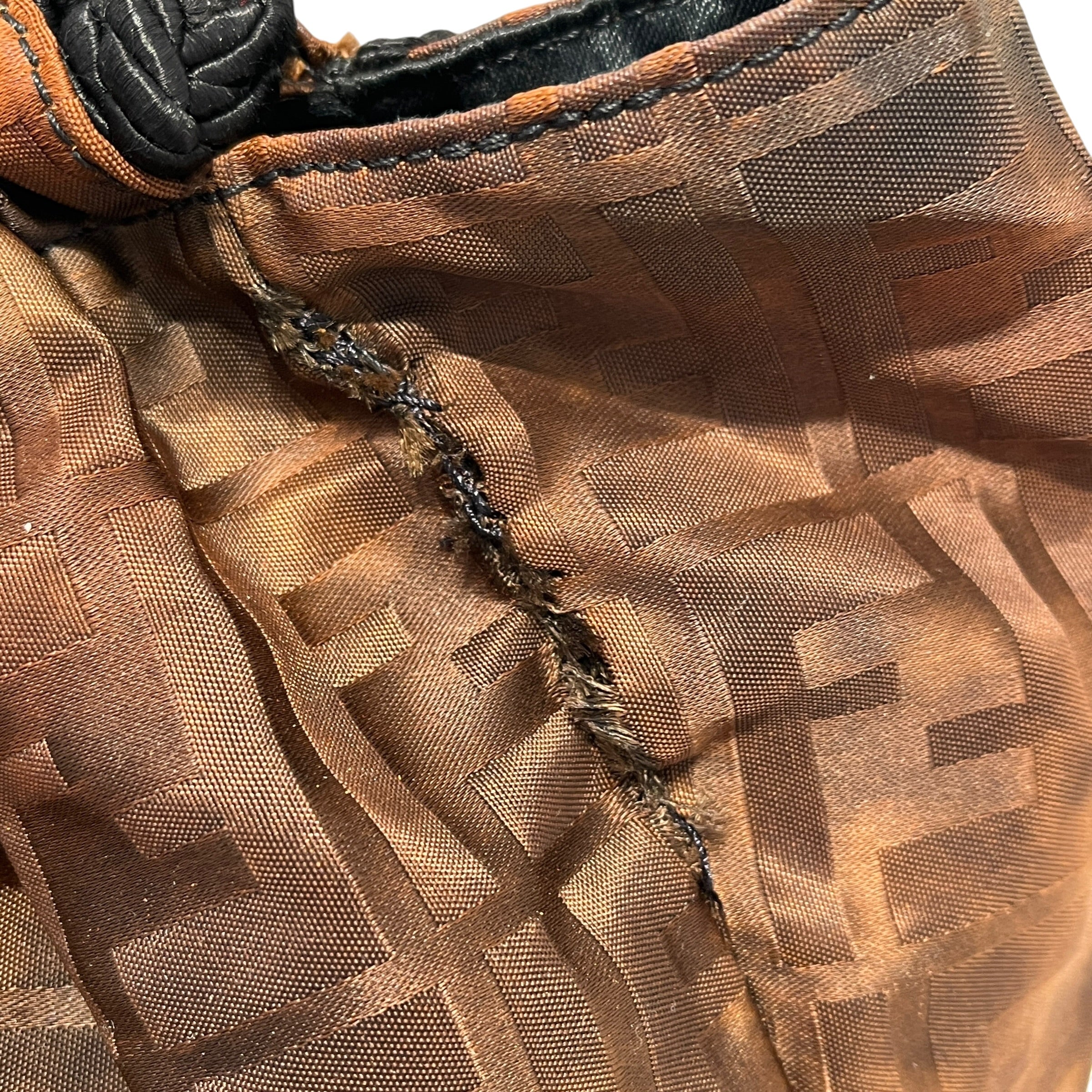 FENDI/Hand Bag/Monogram/Nylon/BRW/sling bag