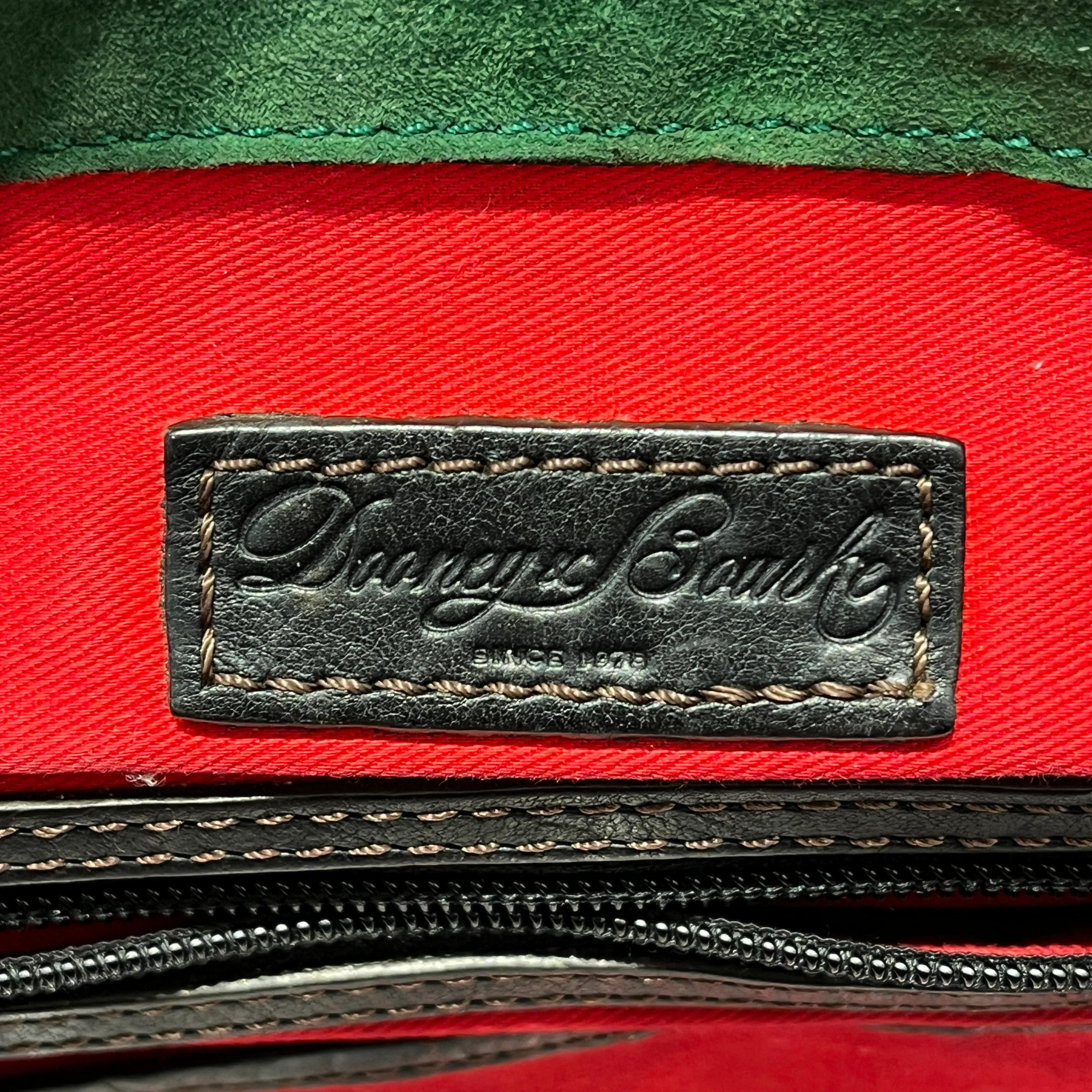Dooney & Bourke/Cross Body Bag/Leather/BLK/florentine foldover messenger