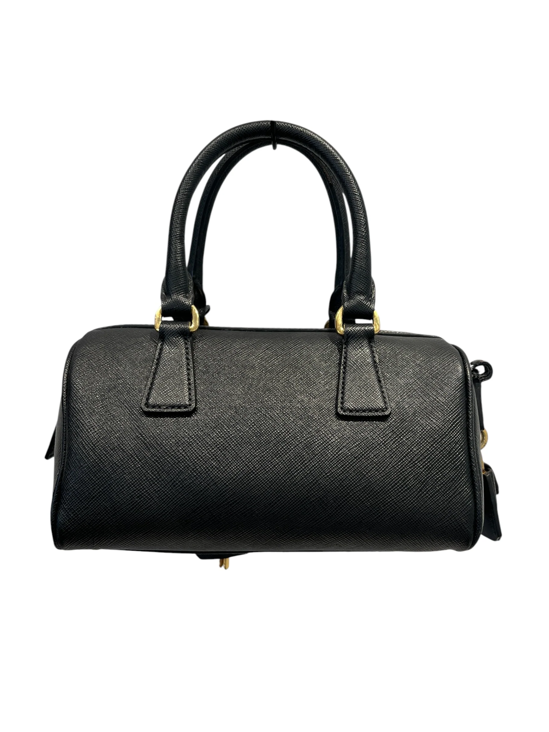 PRADA/Bag/Leather/BLK/SAFFIANO TOP HANDLE BAG