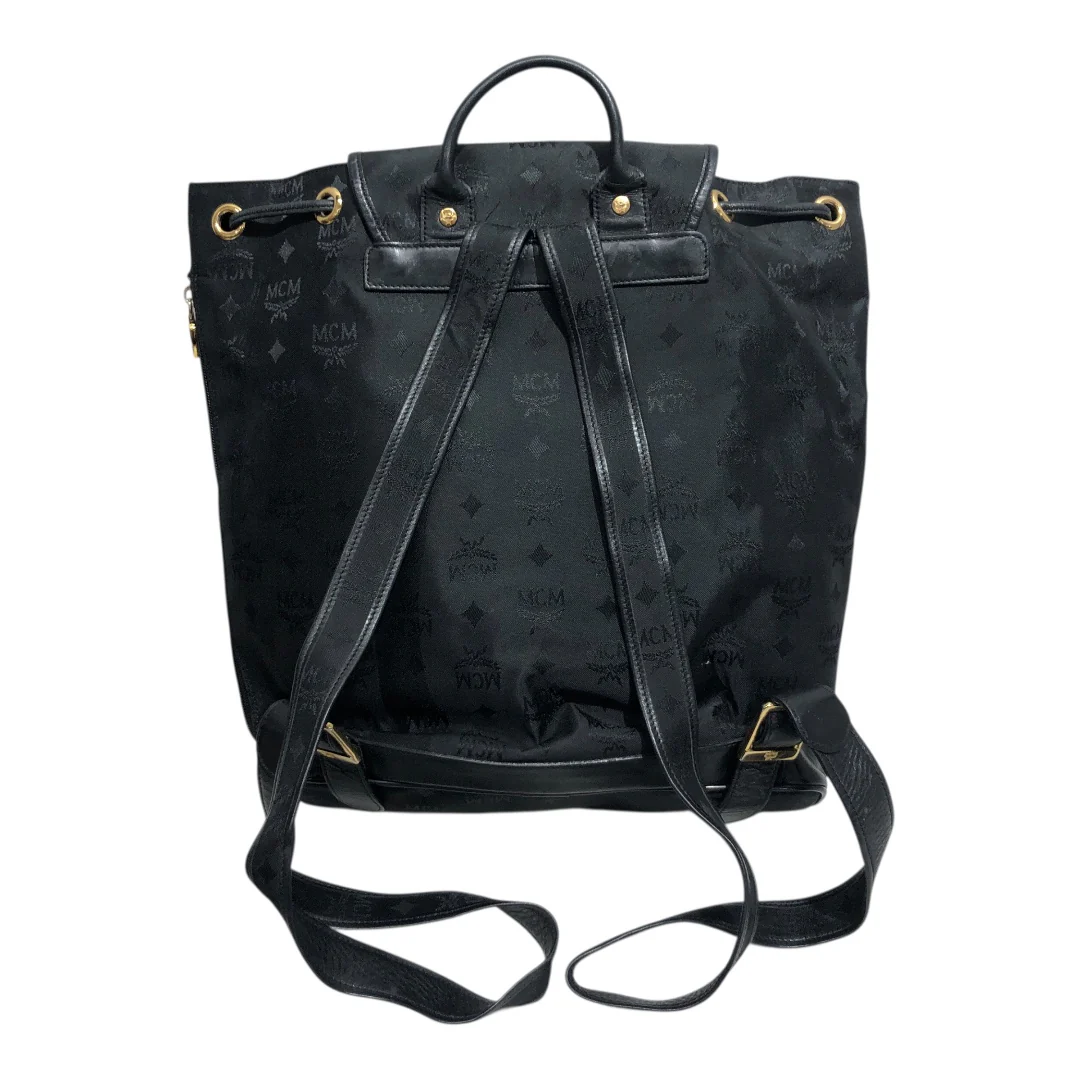 MCM/Backpack/Monogram/Nylon/BLK/