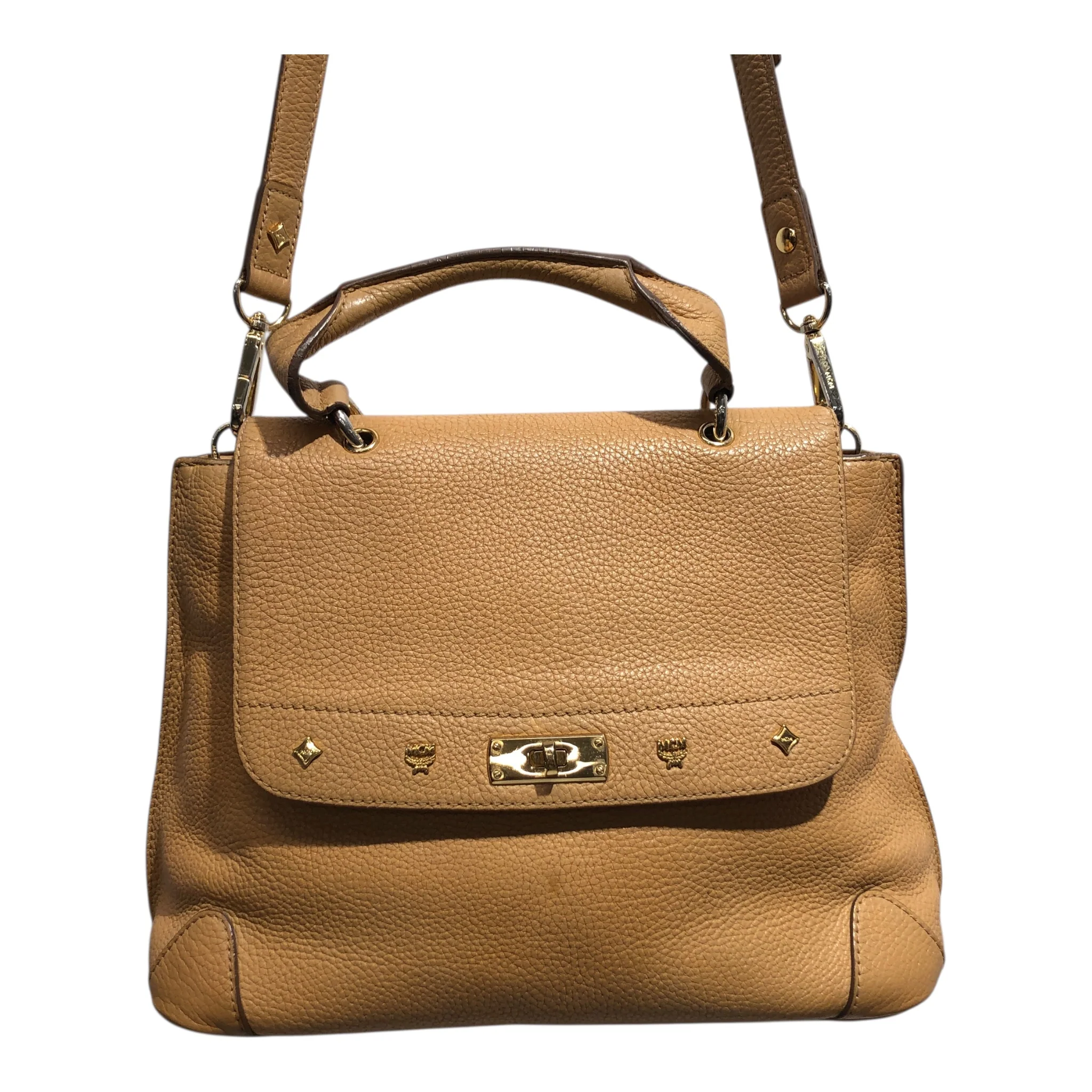 MCM/Hand Bag/Leather/CML/