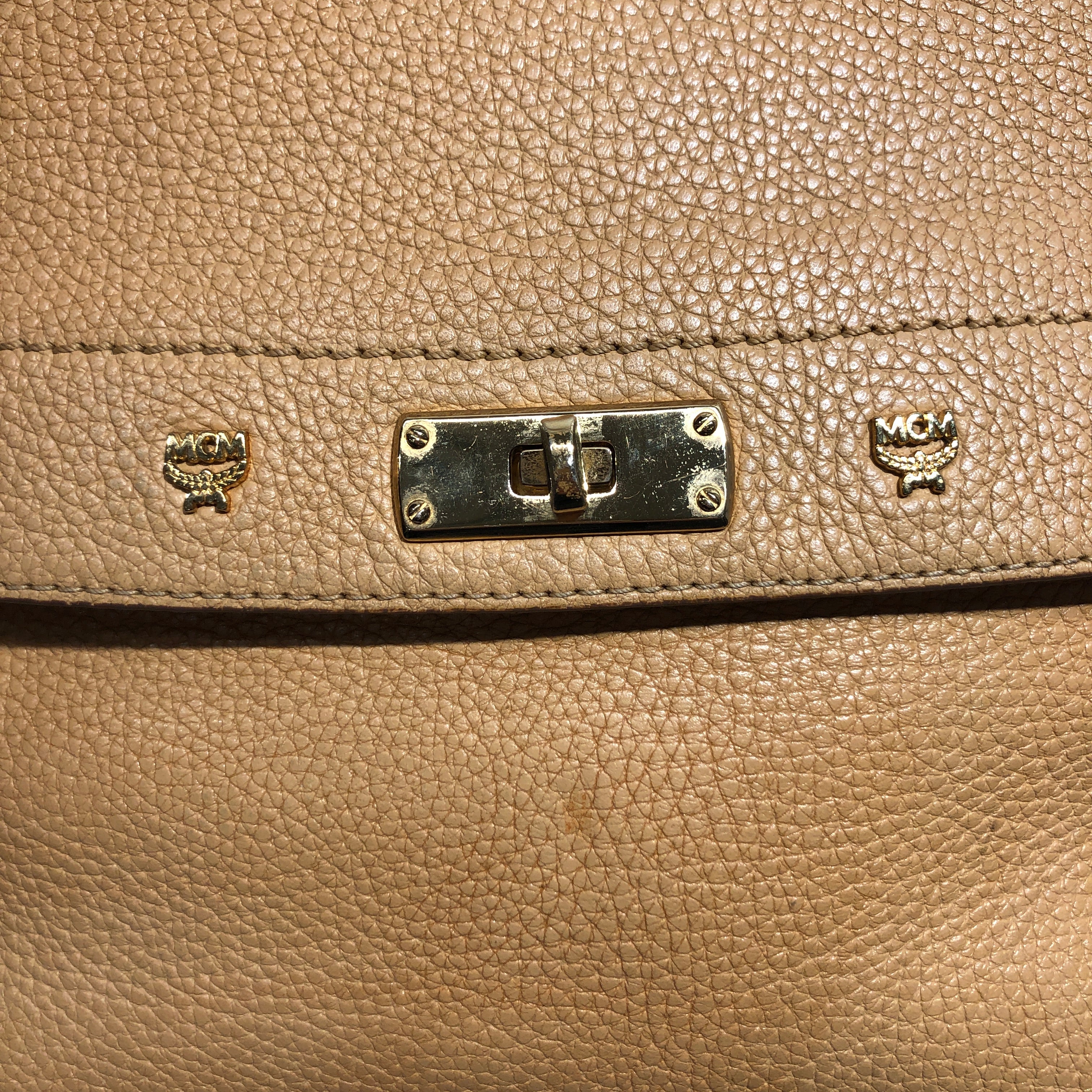 MCM/Hand Bag/Leather/CML/
