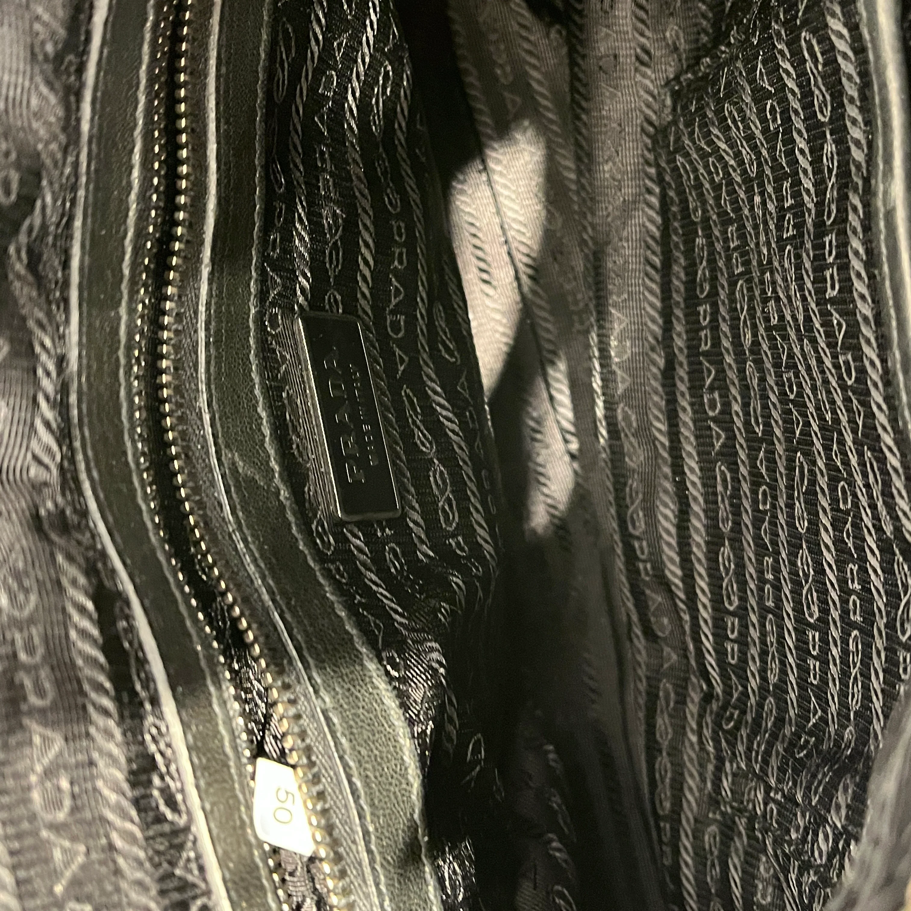 PRADA/Cross Body Bag/Nylon/BLK/TESSUTO