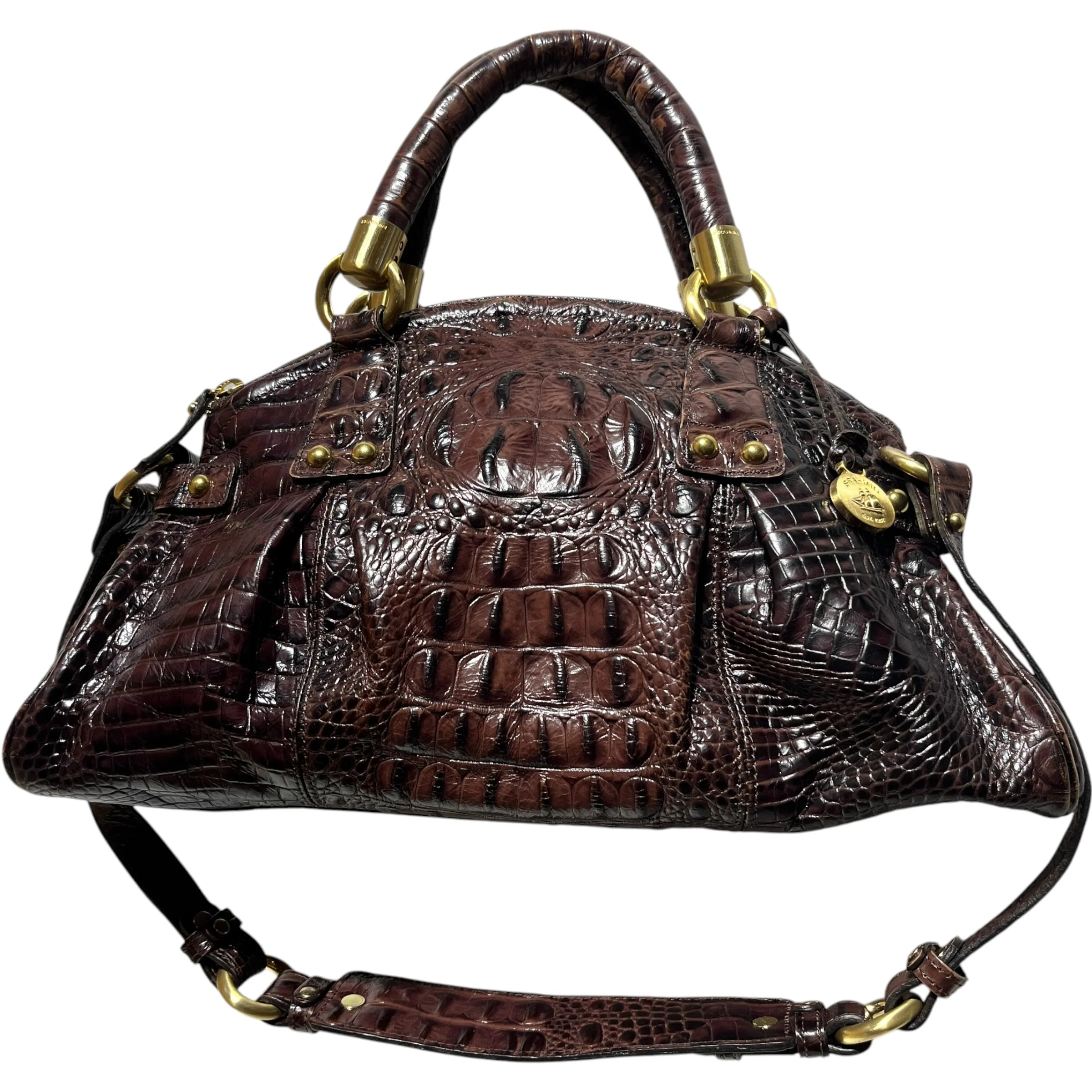 Brahmin/Hand Bag/Animal Pattern/Leather/BRW/Danica Handbag