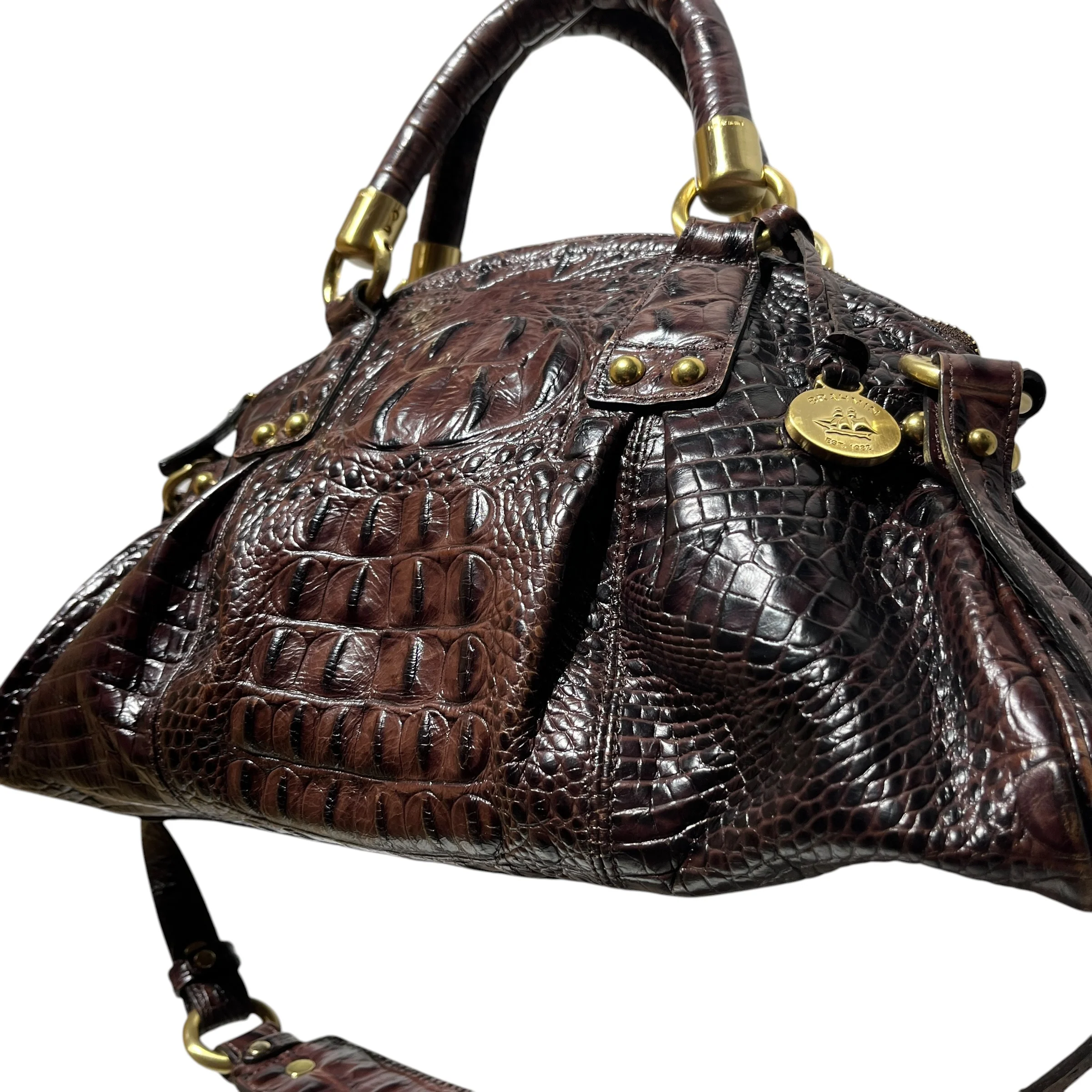 Brahmin/Hand Bag/Animal Pattern/Leather/BRW/Danica Handbag