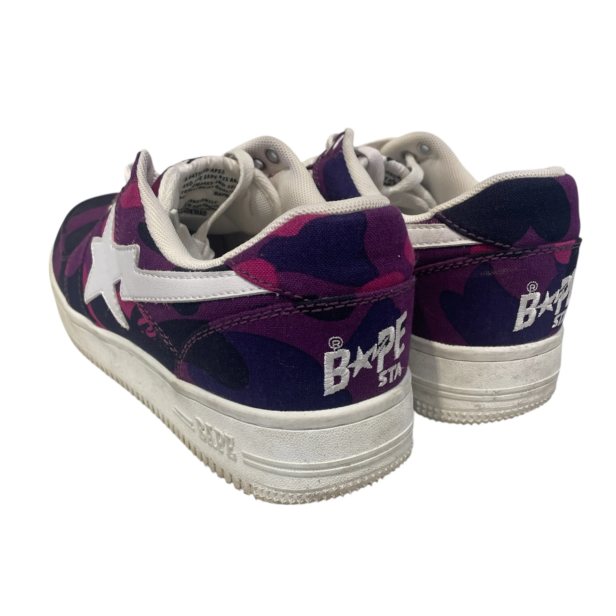 BAPE STA!/Low-Sneakers/US 10/Camouflage/PPL/