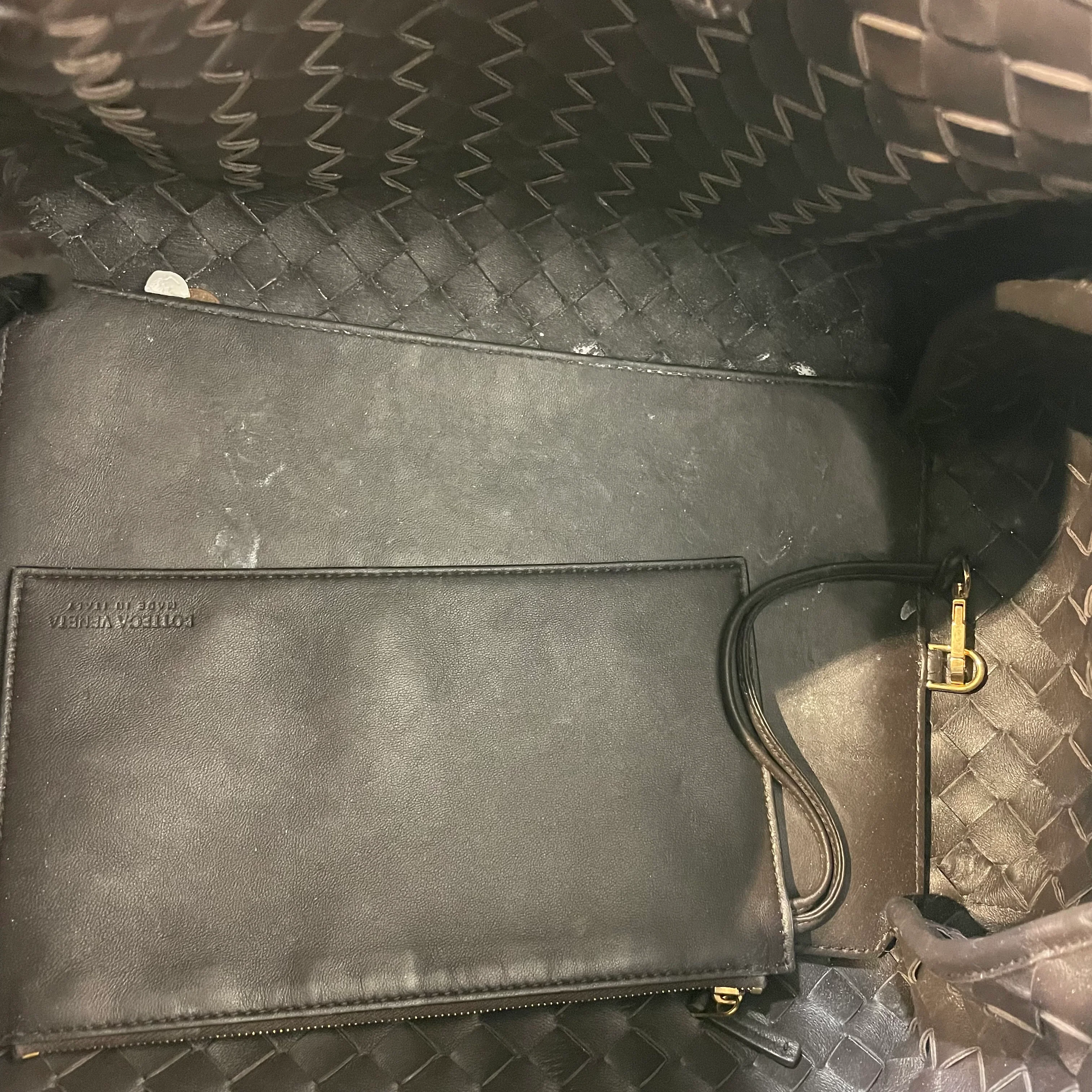 BOTTEGA VENETA/Tote Bag/Leather/BRW/parachute knot