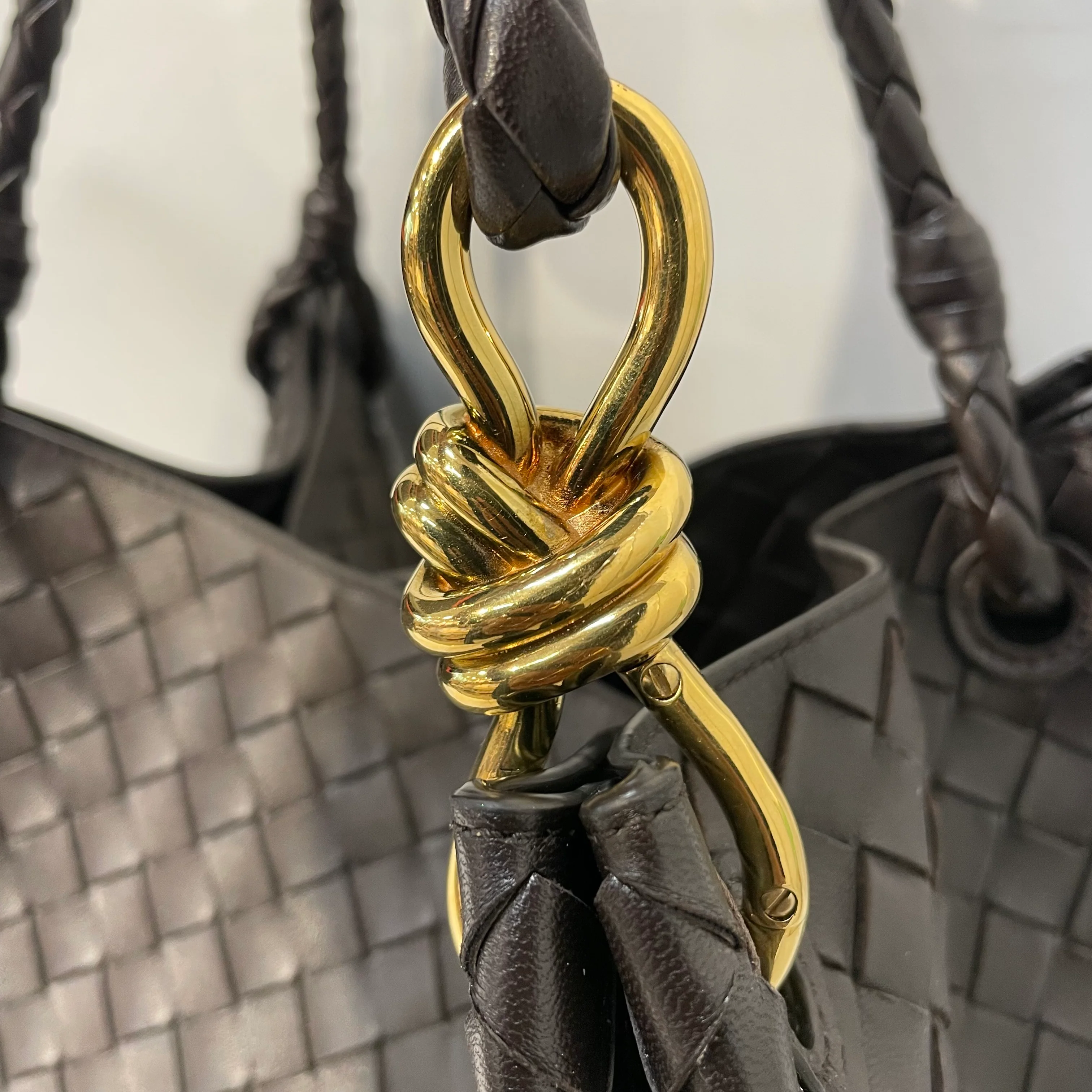 BOTTEGA VENETA/Tote Bag/Leather/BRW/parachute knot
