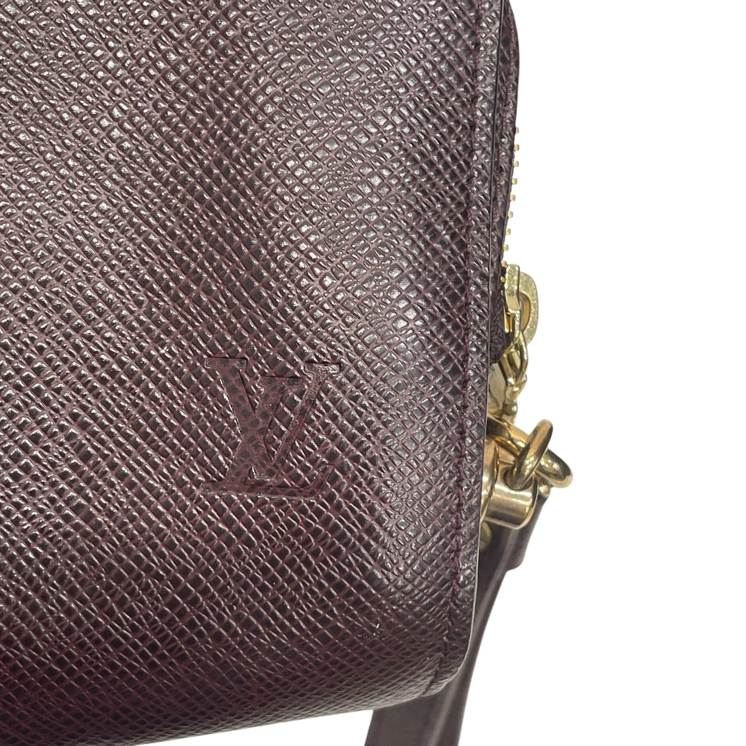 LOUIS VUITTON/Pouch/Leather/BRD/GOLD HARDWARE WRIST STRAP