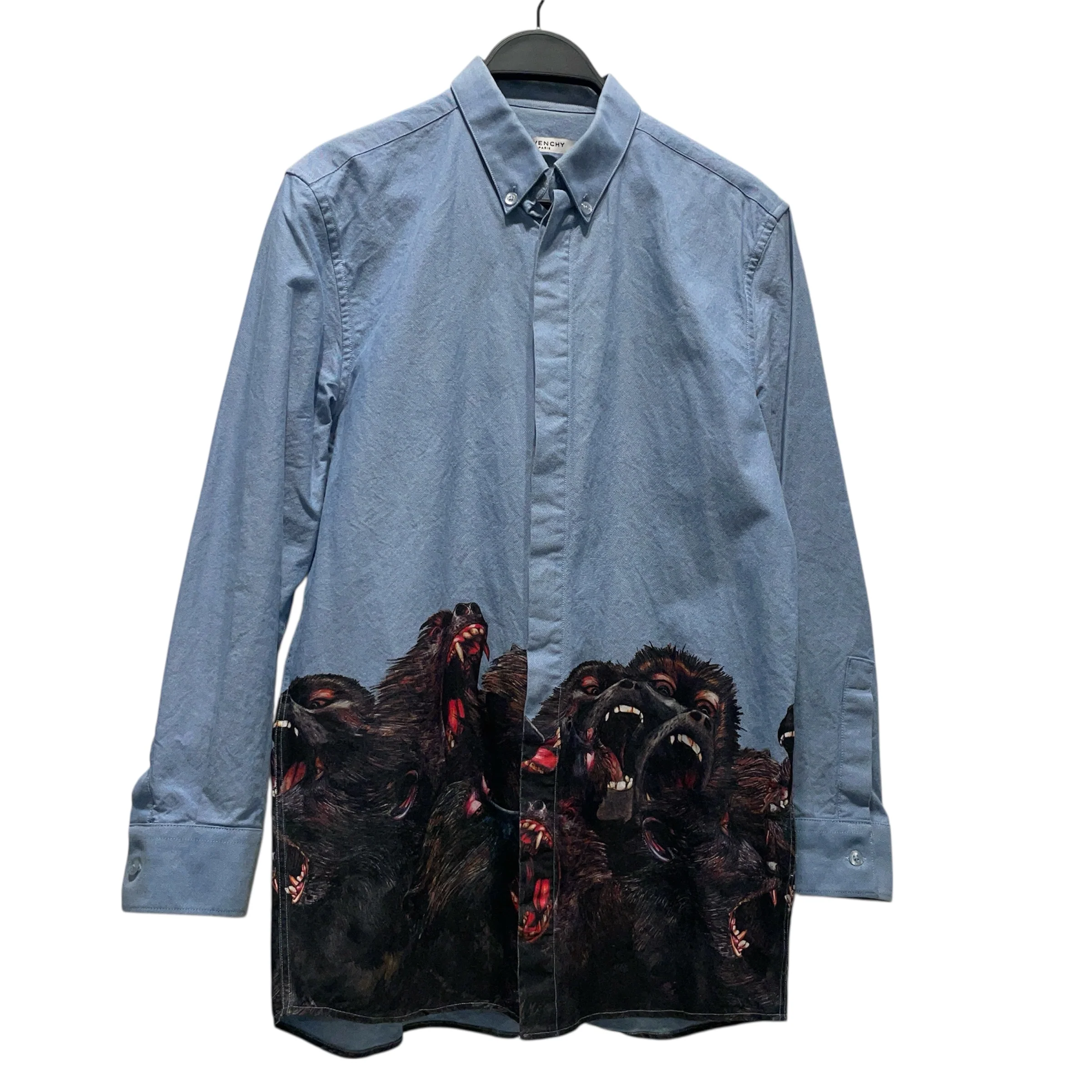 GIVENCHY/Flannel Shirt/M/Cotton/IDG/All Over Print/APE