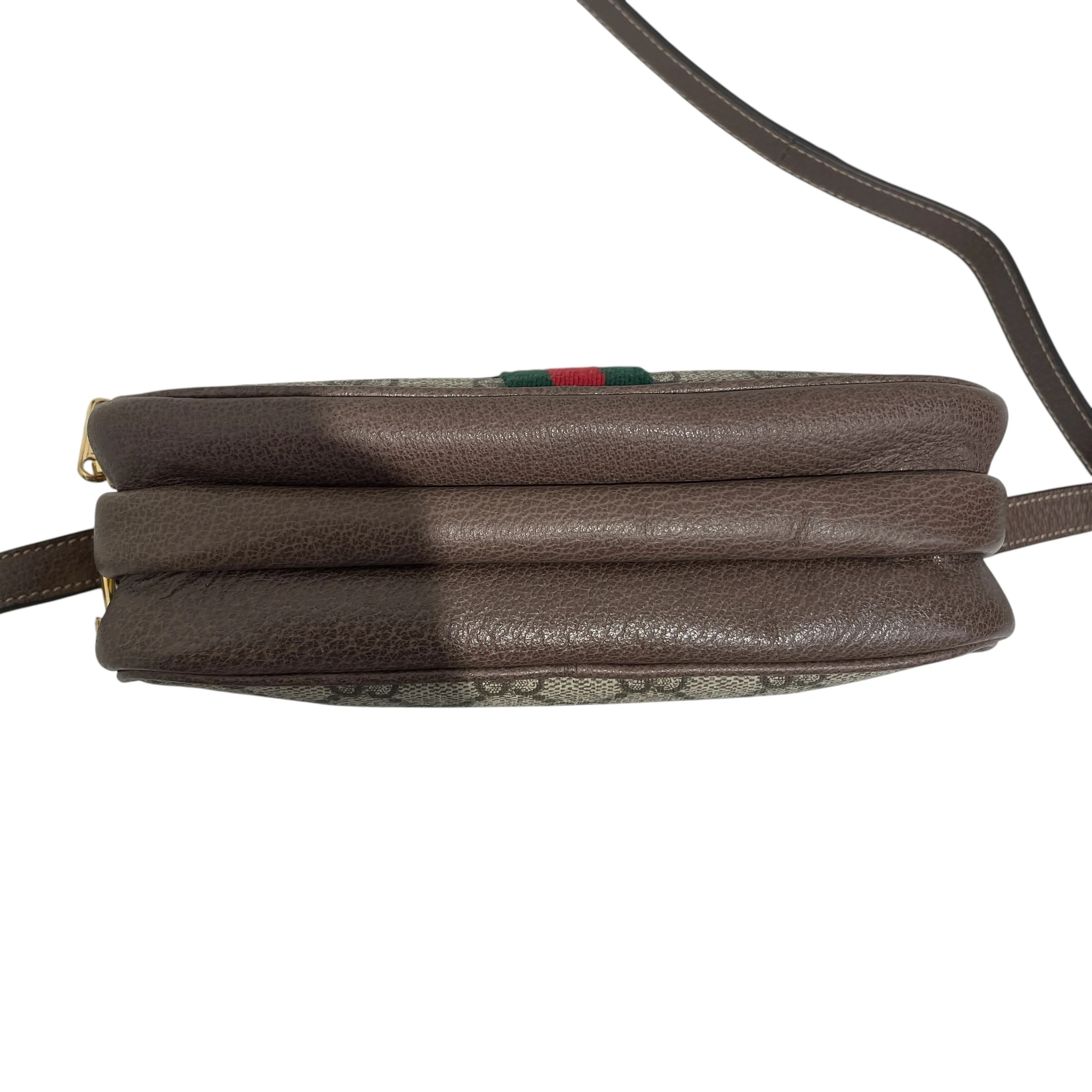 GUCCI/Cross Body Bag/Monogram/Leather/BRW/Mini ophidia crossbody
