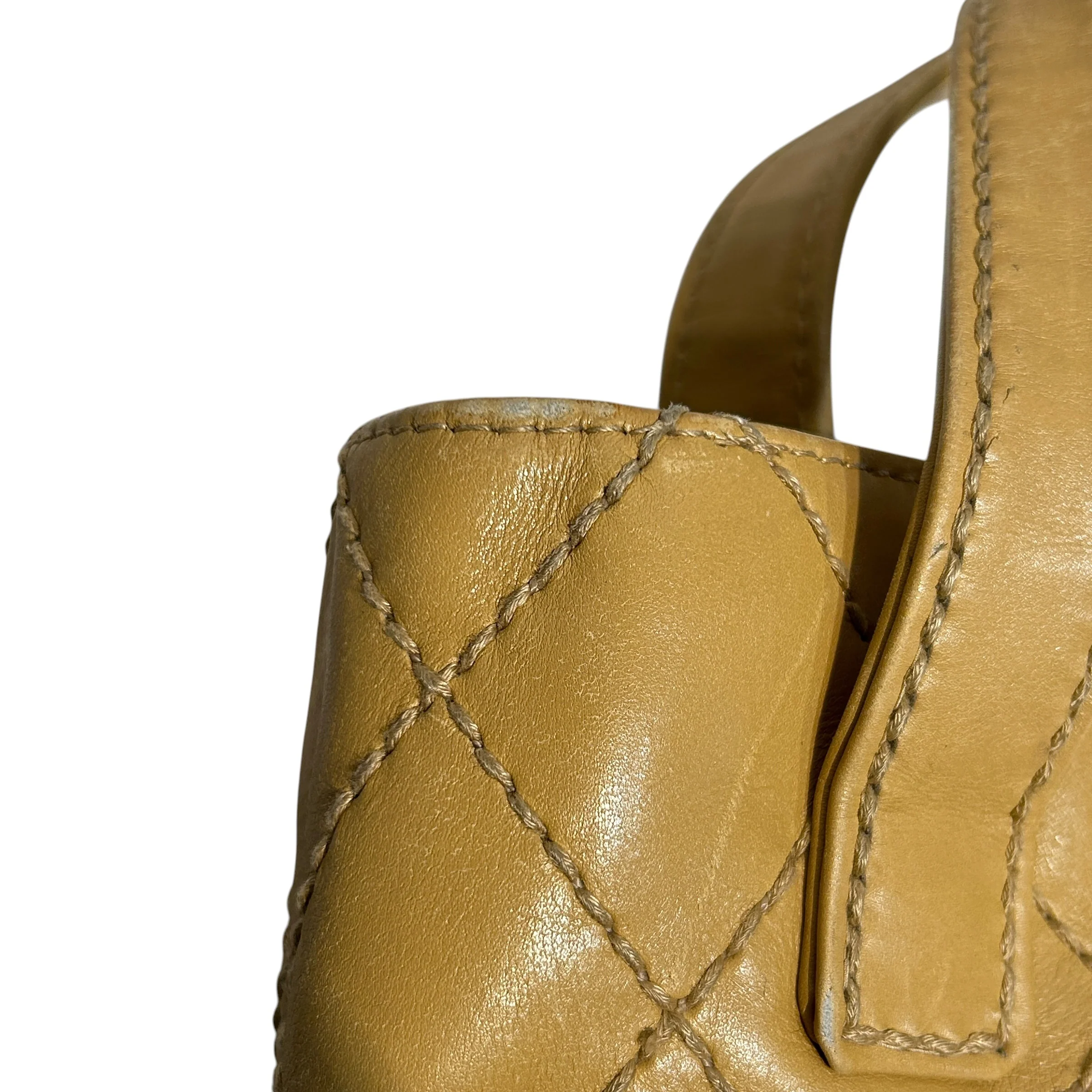 CHANEL/Tote Bag/Leather/CML/Quilted Wild Stitch Surpique