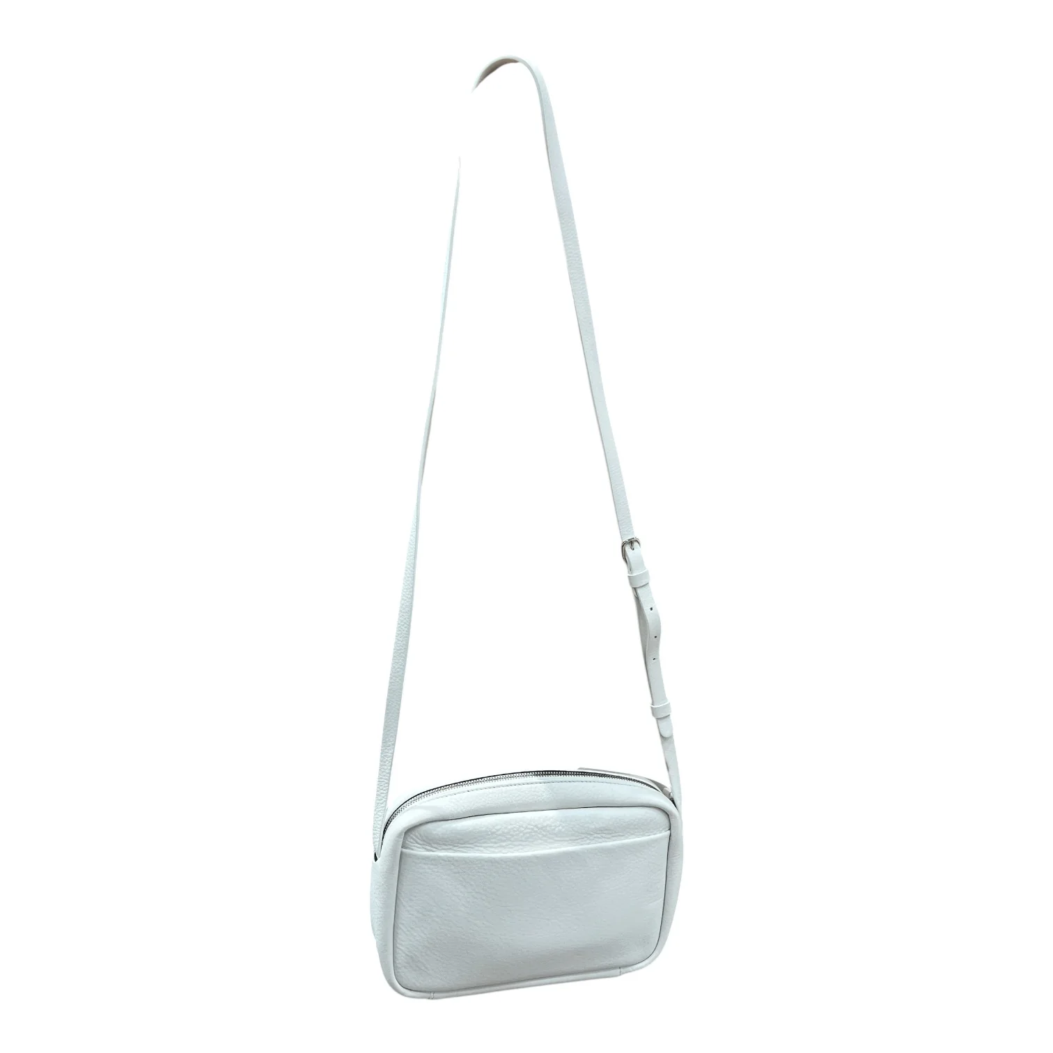 BALENCIAGA/Cross Body Bag/Graphic/Leather/WHT/EVERYDAY CAMERA BAG
