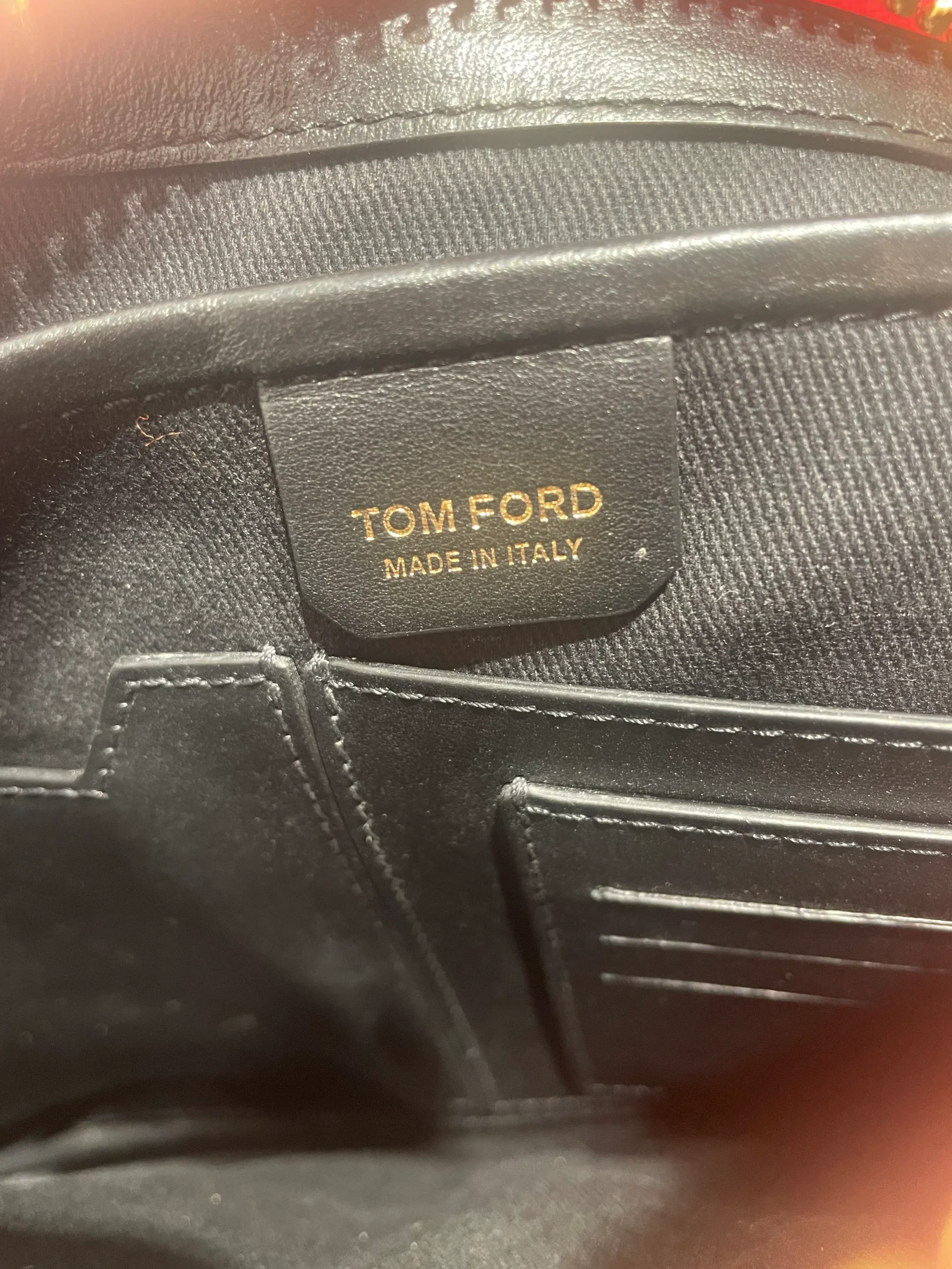 TOM FORD/Clutch Bag/Leather/PNK/