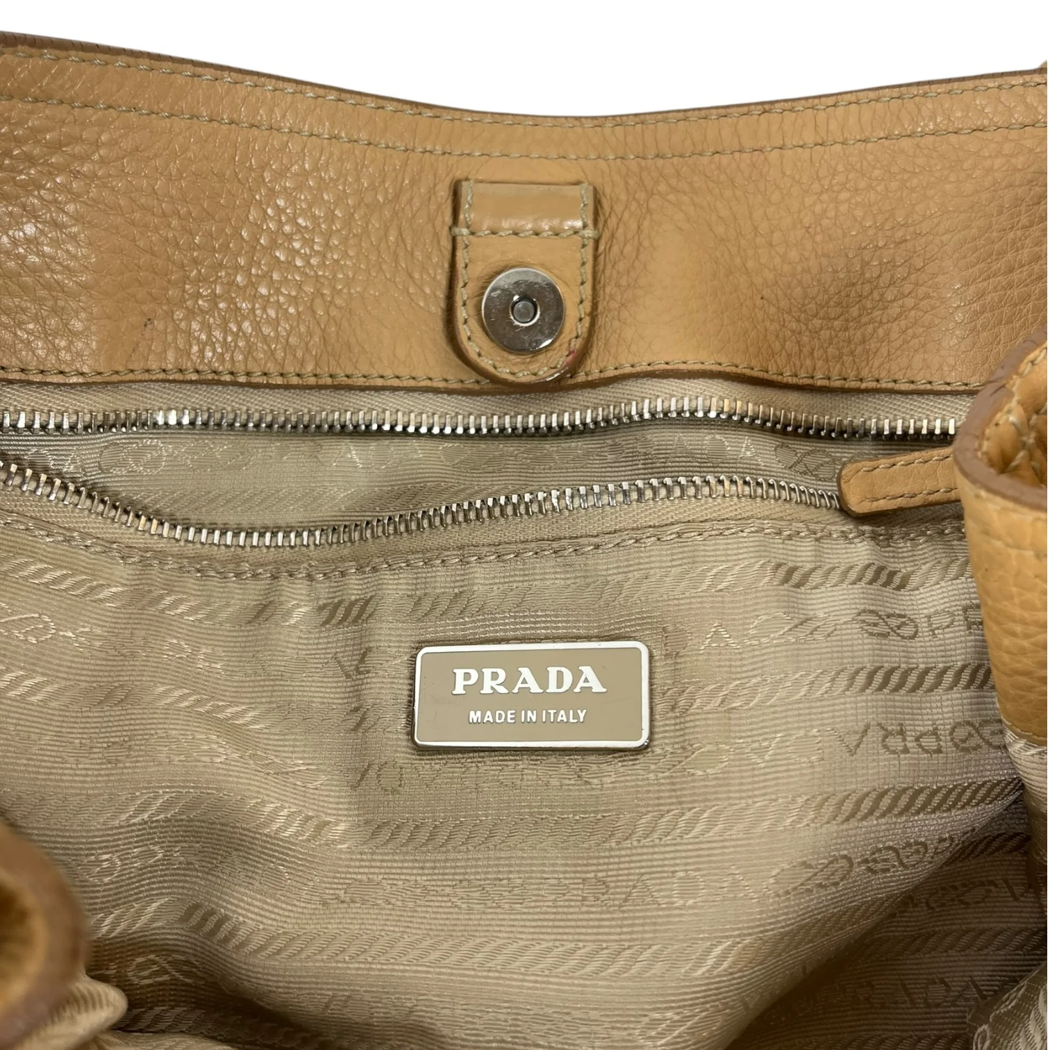 PRADA/Hand Bag/Leather/ORN/Saffiano Leather