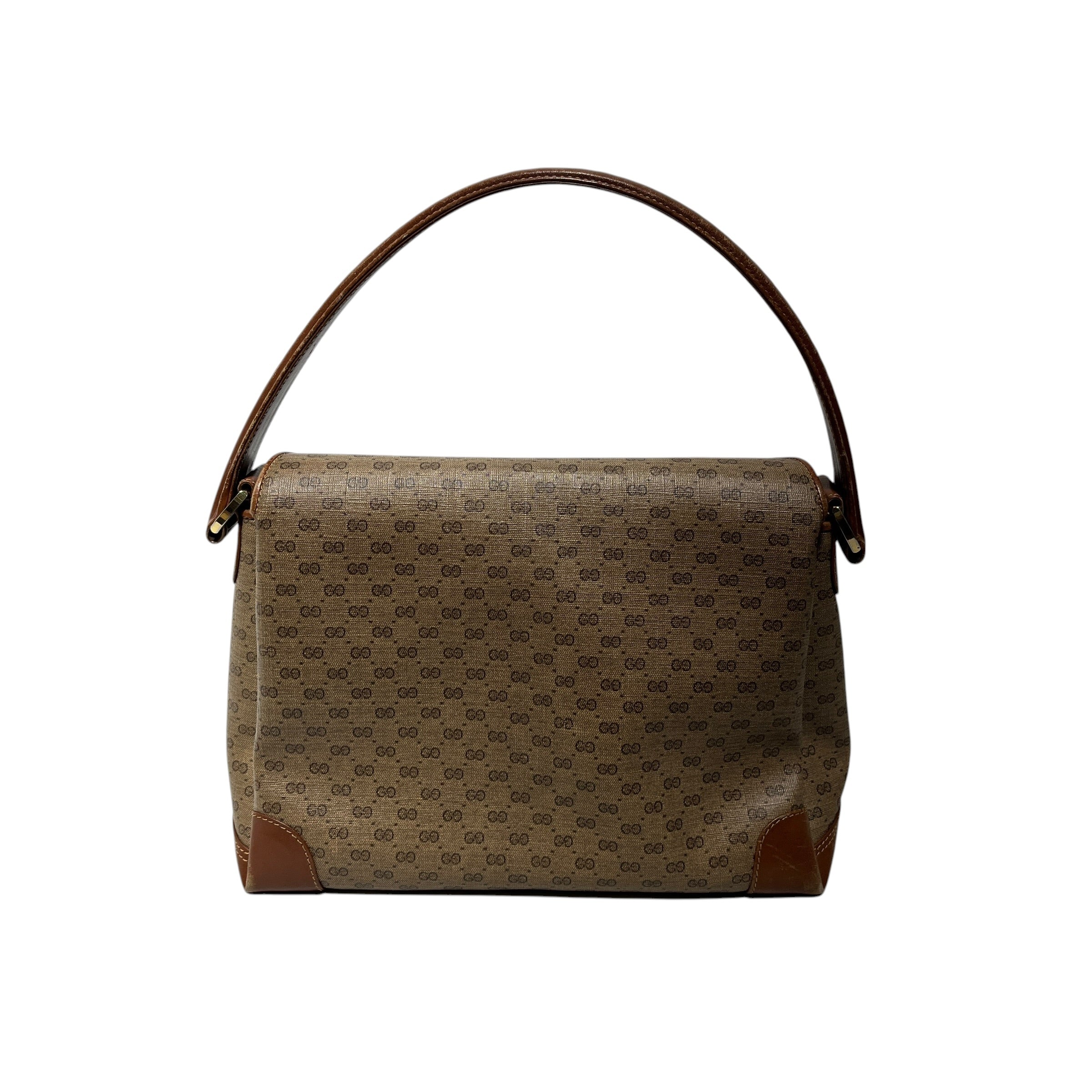 GUCCI/Hand Bag/Monogram/BRW/GUCCISSIMA 80'S VINTAGE