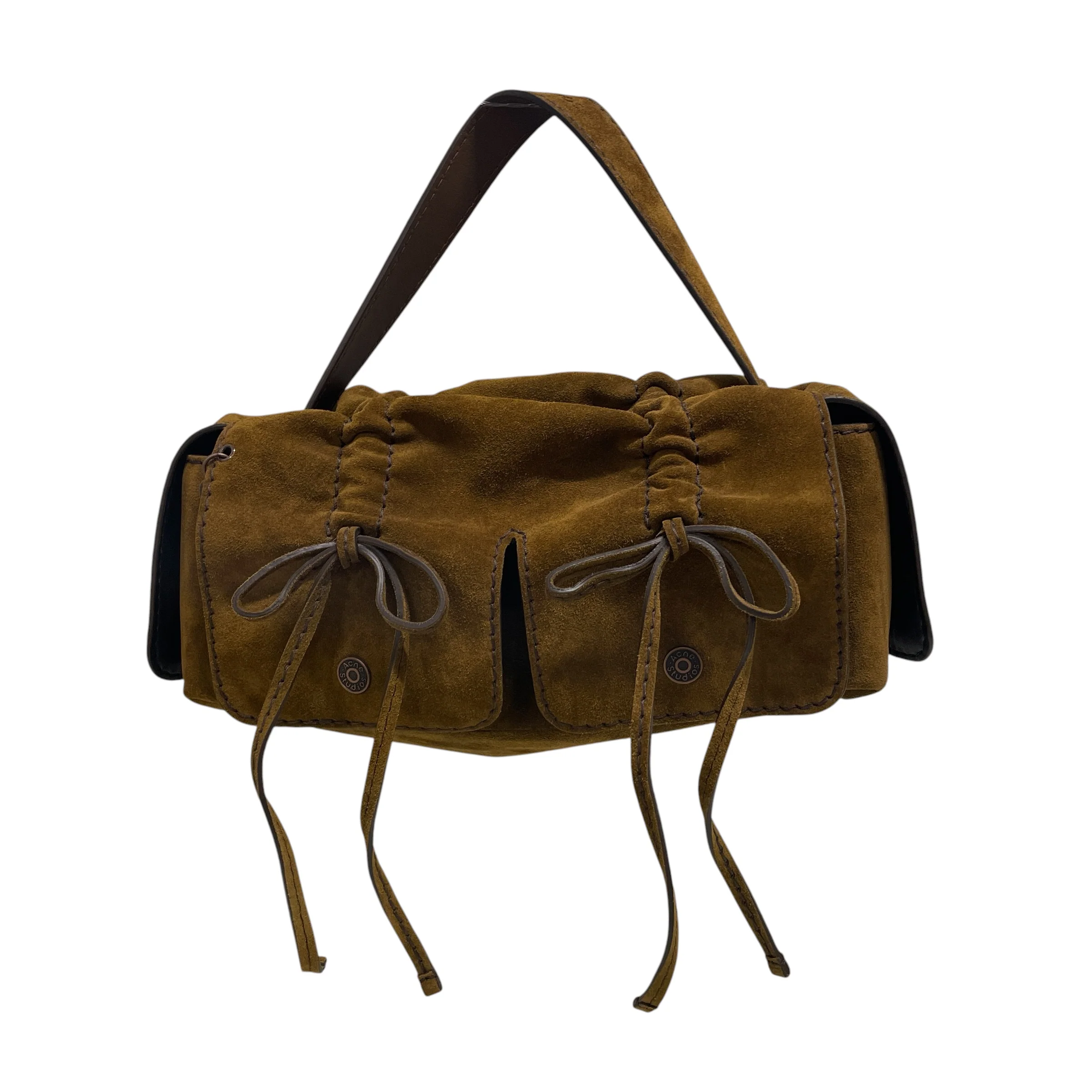 Acne Studios/Hand Bag/Suede/BRW/LRG/MULTIPOCKET/BOWS
