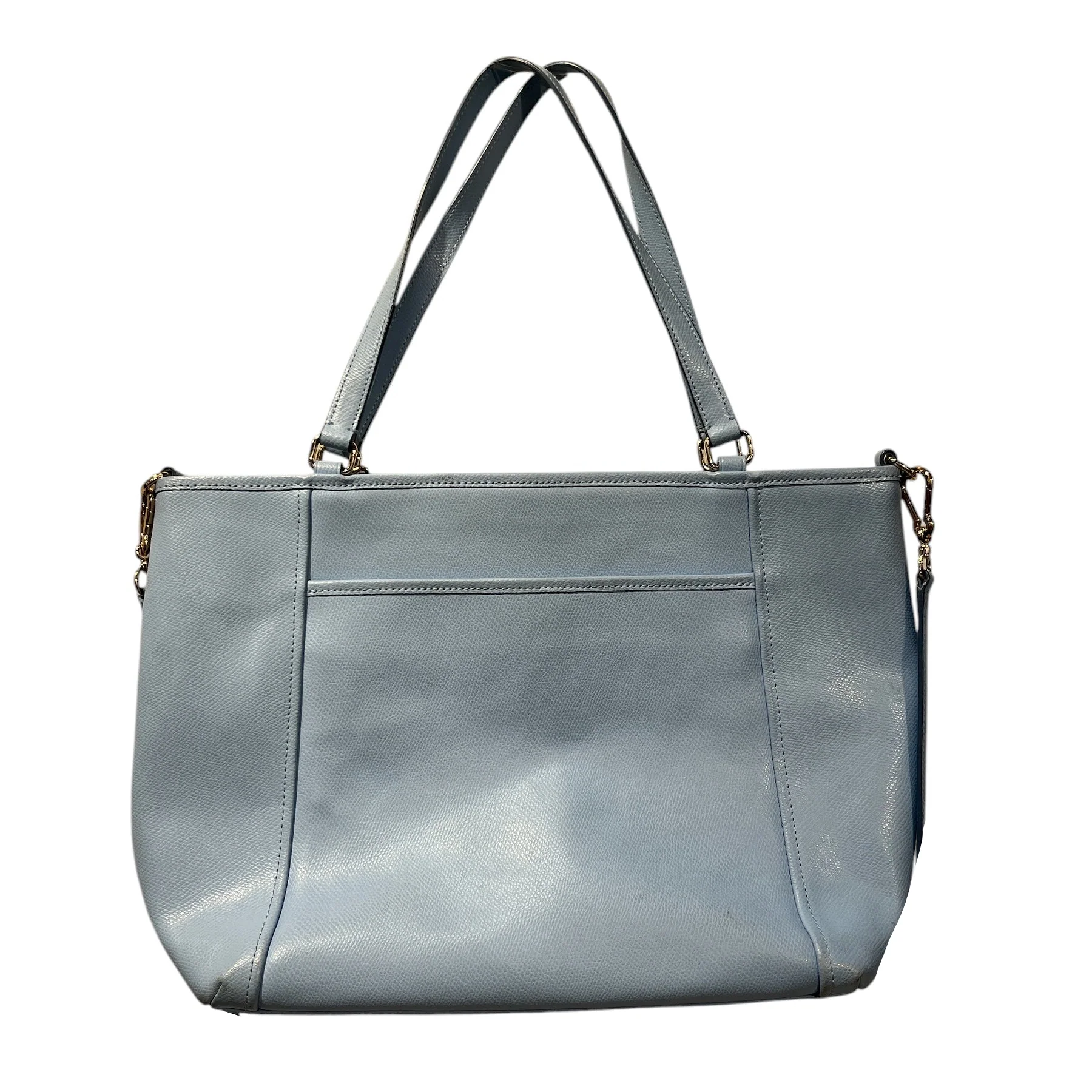 COACH/Hand Bag/Leather/BLU/