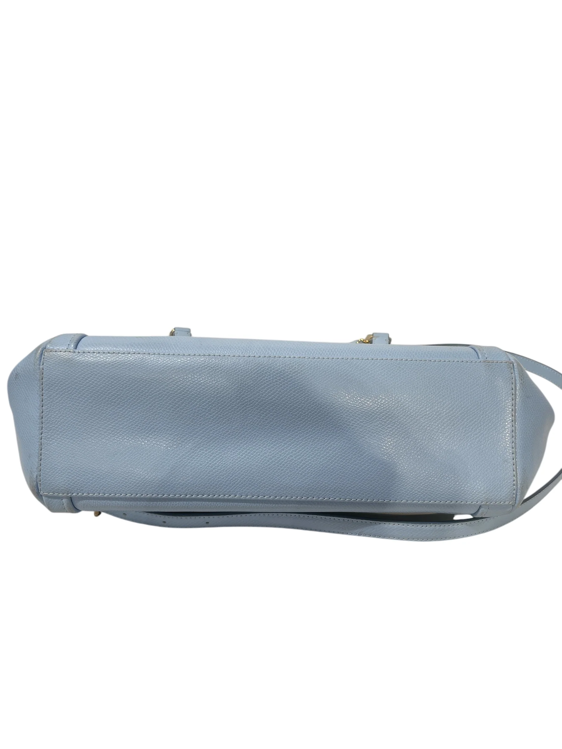 COACH/Hand Bag/Leather/BLU/