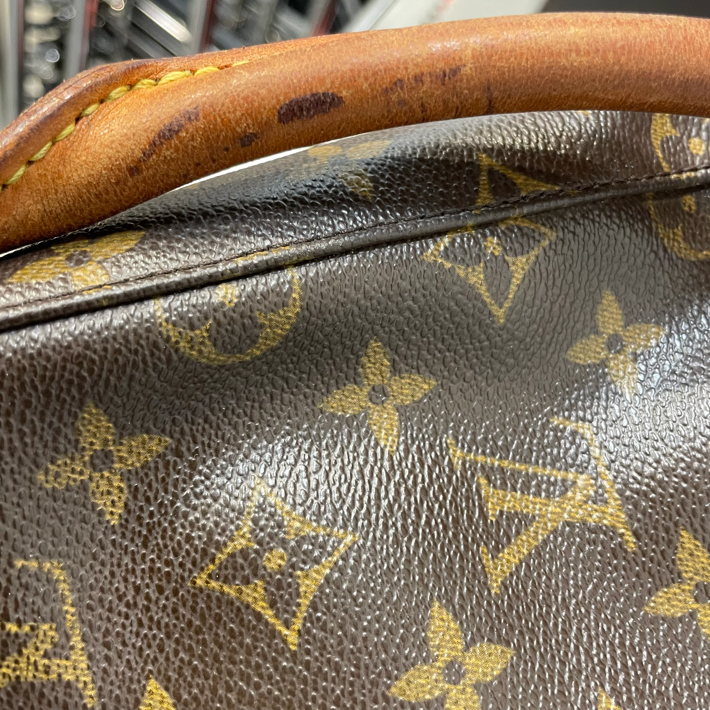 LOUIS VUITTON/Hand Bag/Monogram/Leather/BRW/monogram looping gm