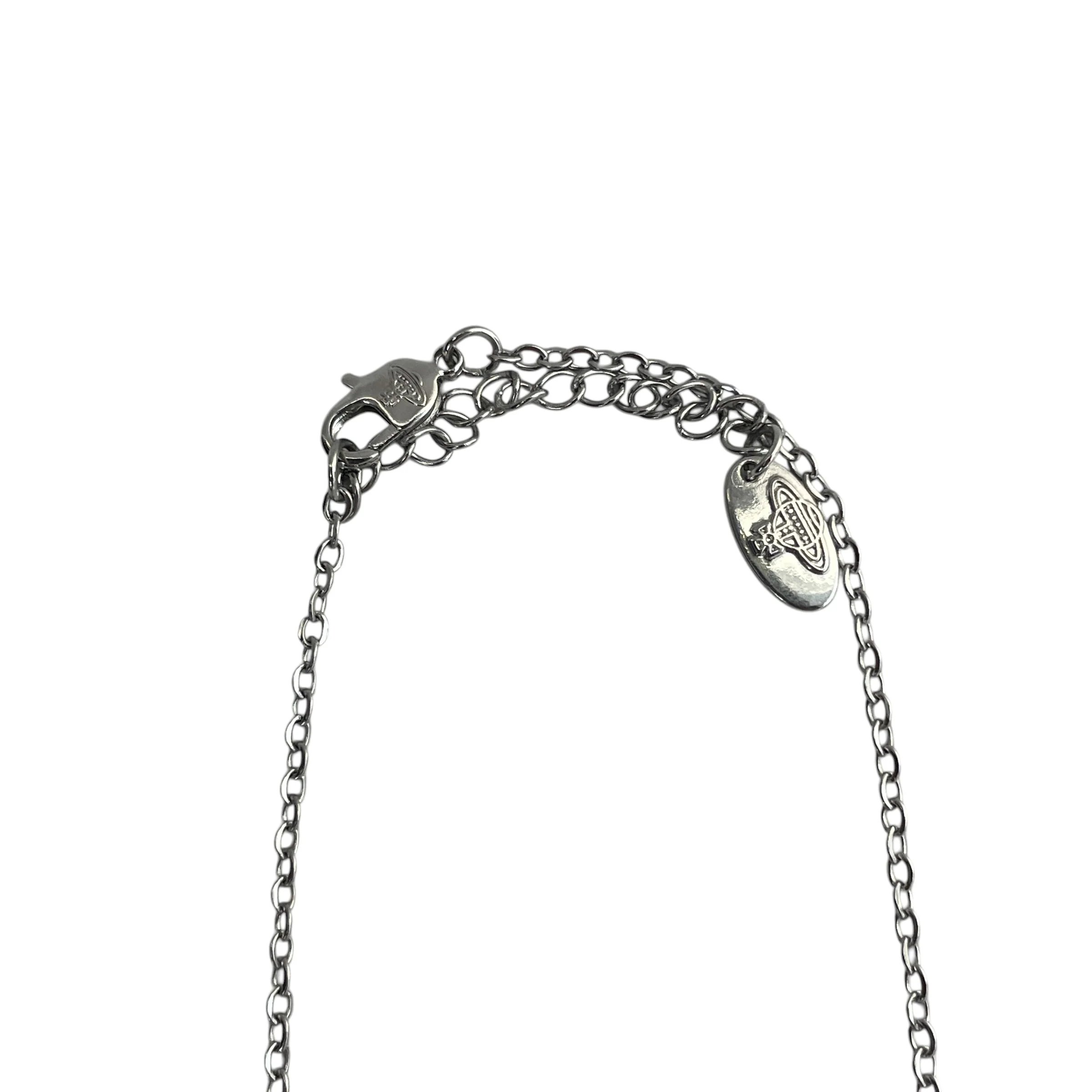 Vivienne Westwood/Necklace/Stainless/SLV/CLEAR ORB/CLEAR STONES