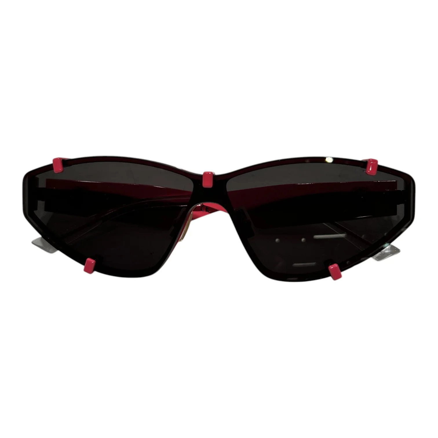 BOTTEGA VENETA/Sunglasses/Metal/PNK/Grip Shield Sunglasses Pink