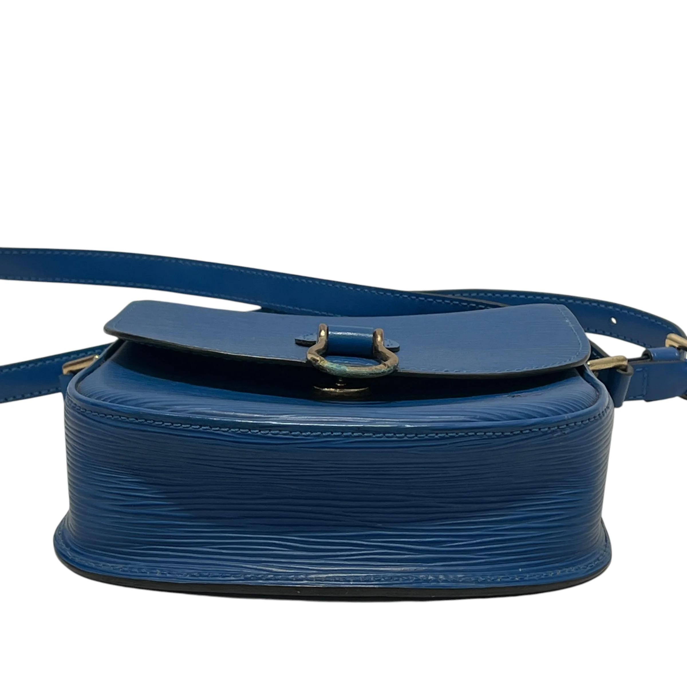 LOUIS VUITTON/Cross Body Bag/Leather/BLU/SAINT CLOUD BLUE EPI SHOULDER