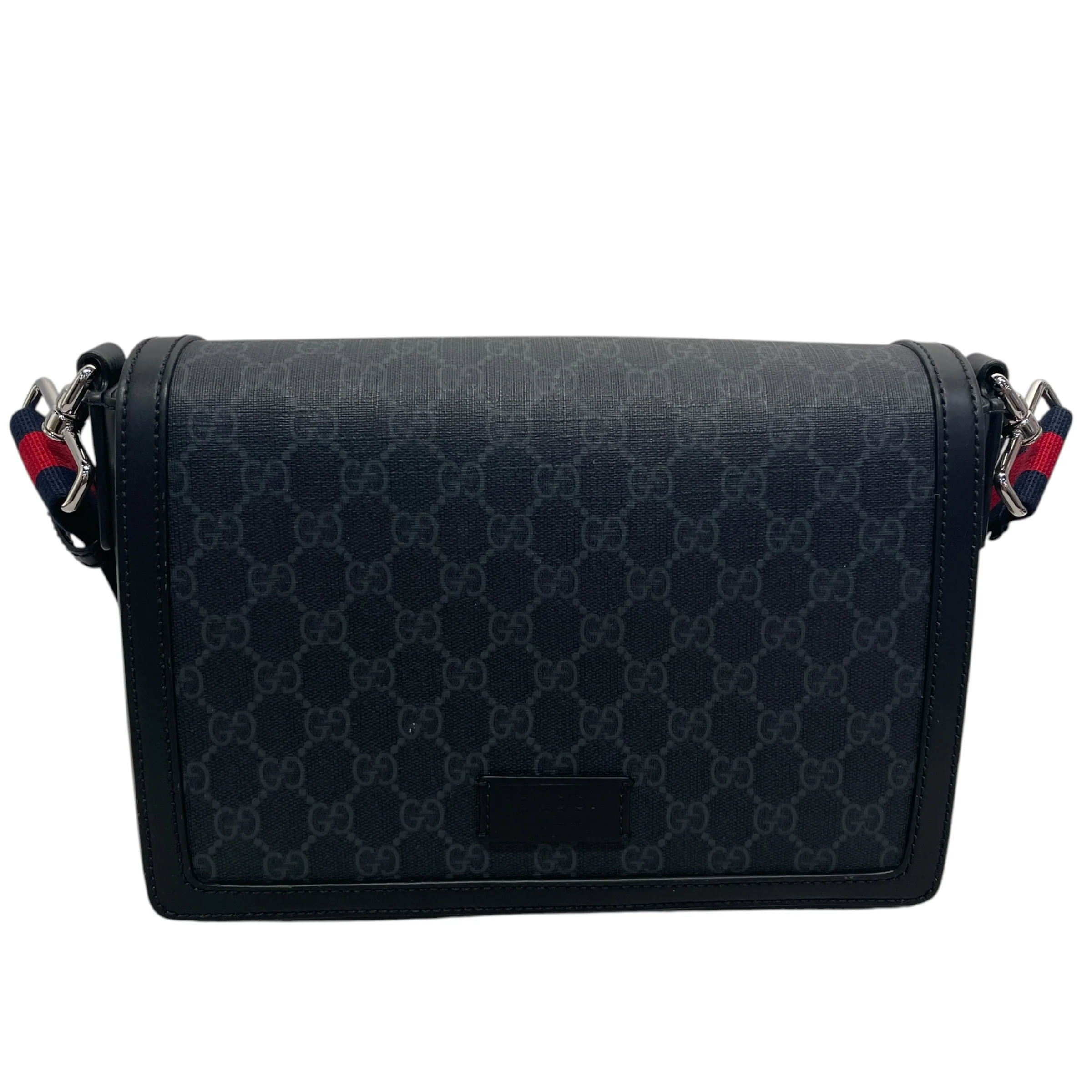 GUCCI/Bag/Monogram/Leather/BLK/Messenger Bag