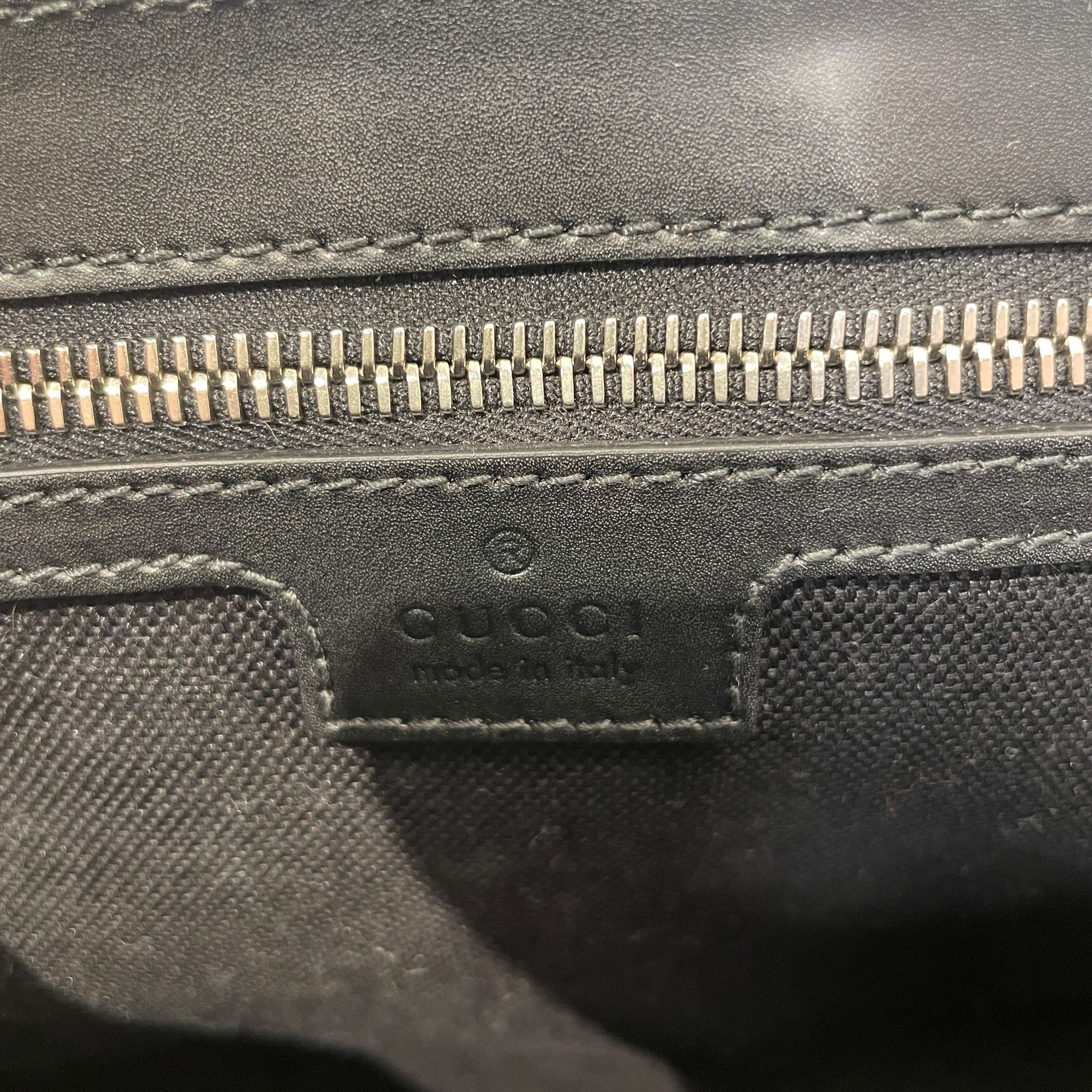 GUCCI/Bag/Monogram/Leather/BLK/Messenger Bag