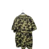 A BATHING APE/Polo Shirt/L/Cotton/GRN/Camouflage/blk trim collar/sleeves