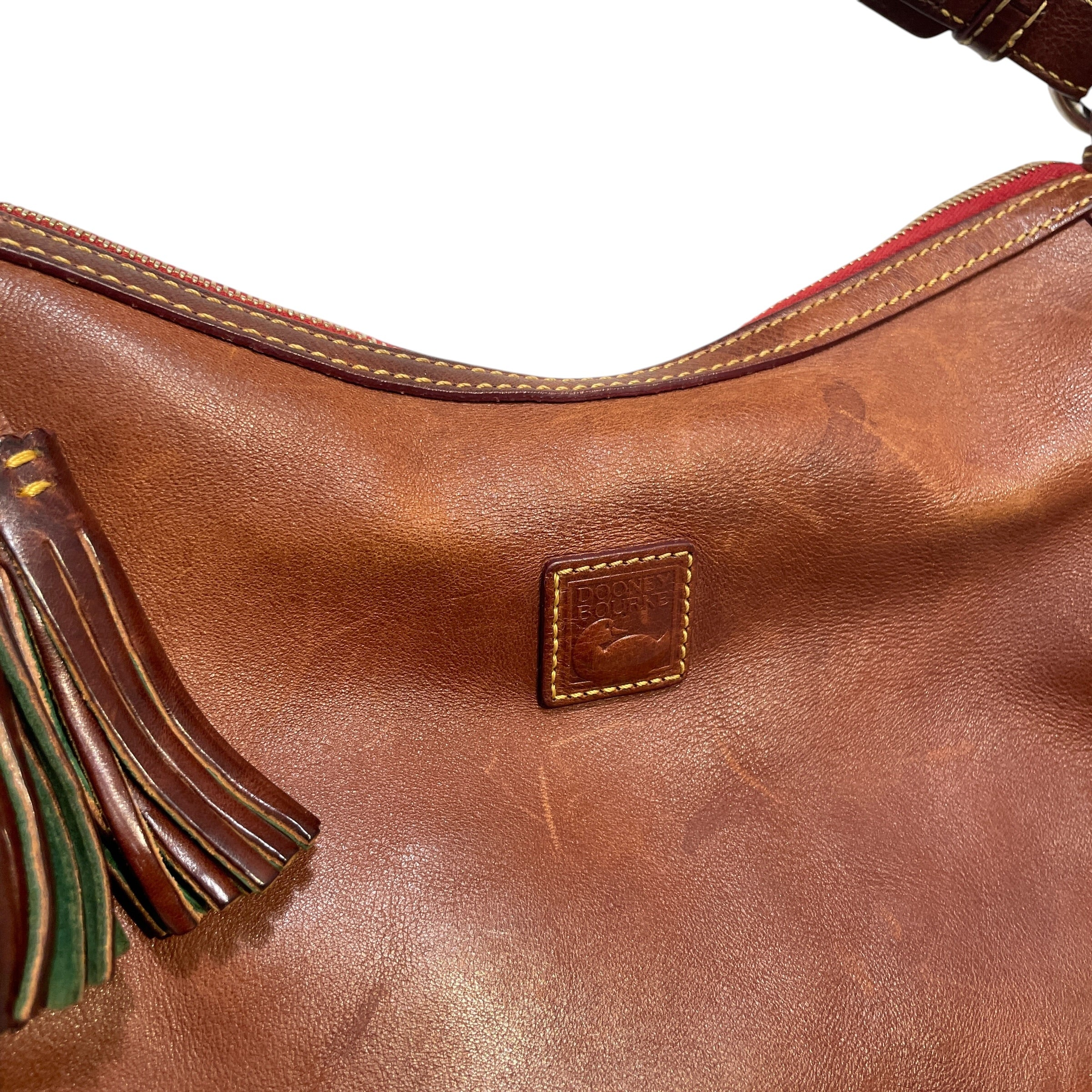 Dooney & Bourke/Hand Bag/Leather/BRW/Red Inner