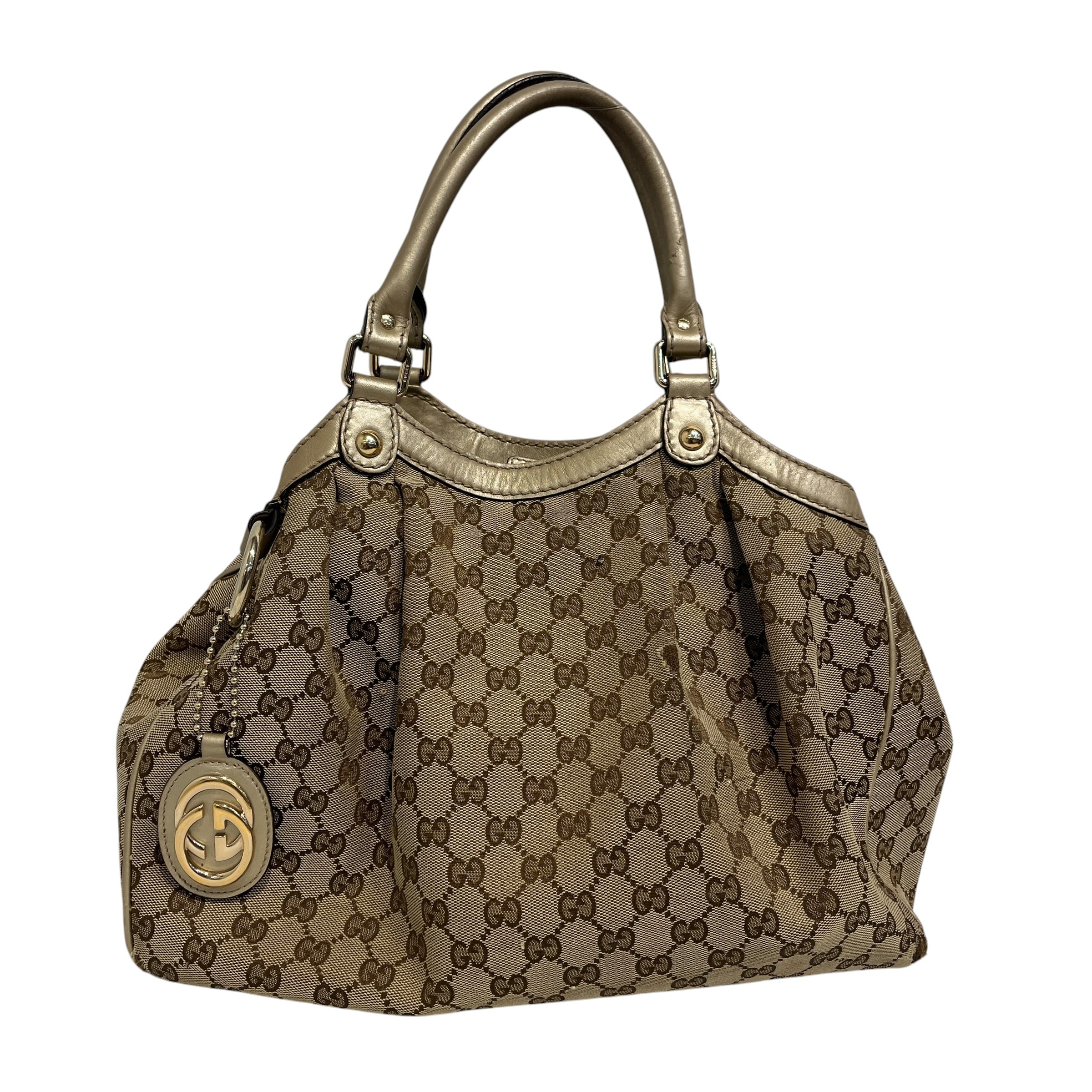 GUCCI/Bag/All Over Print/Cotton/BRW/GUCCI SUKEY CANVAS TOTE BAG