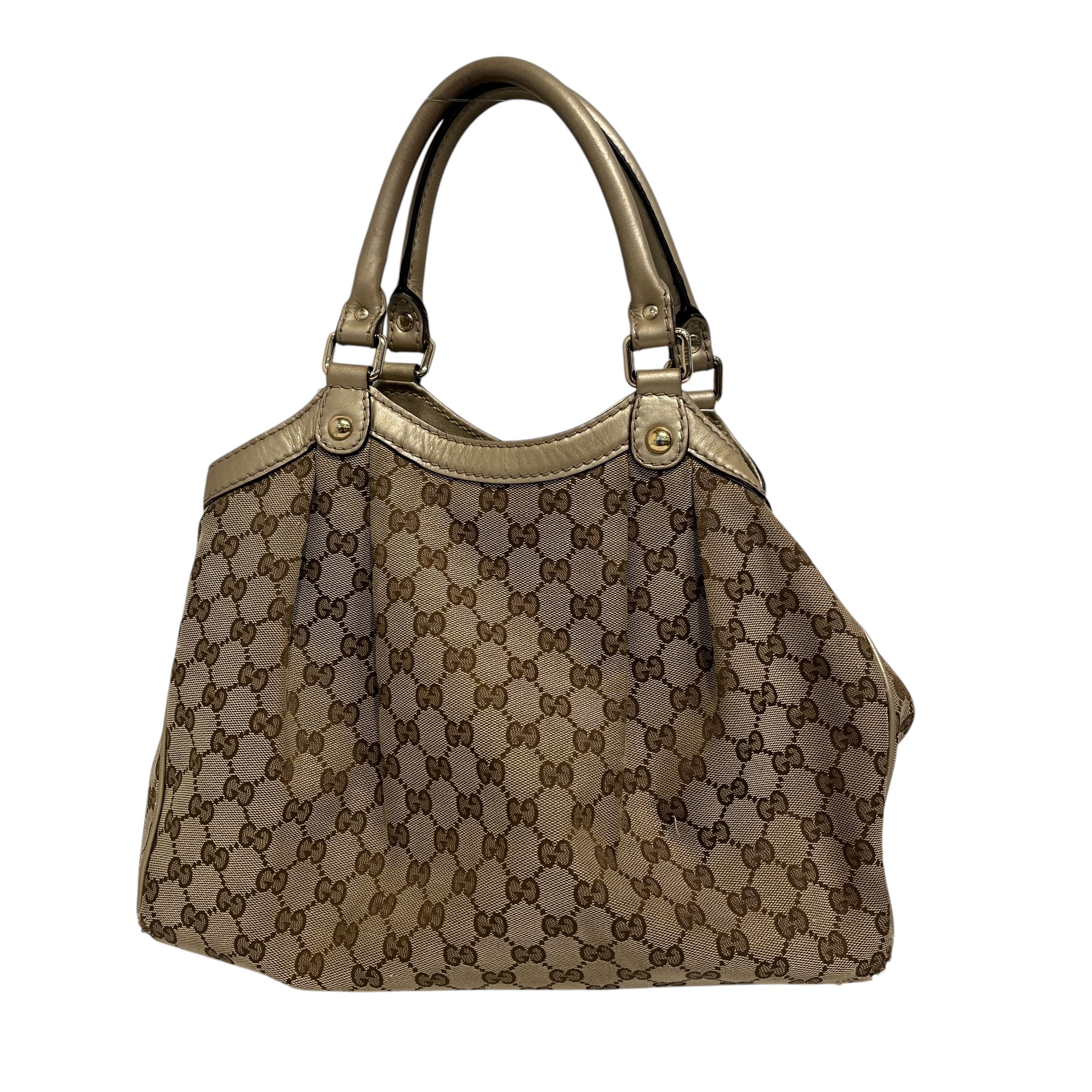 GUCCI/Bag/All Over Print/Cotton/BRW/GUCCI SUKEY CANVAS TOTE BAG