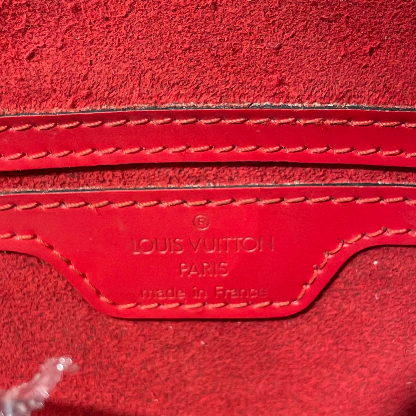 LOUIS VUITTON/Bag/Leather/RED/epi leather